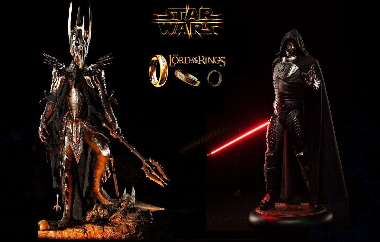 1332x850 Wallpaper Star Wars, The Lord of the Rings, Sauron, The Dark Lord