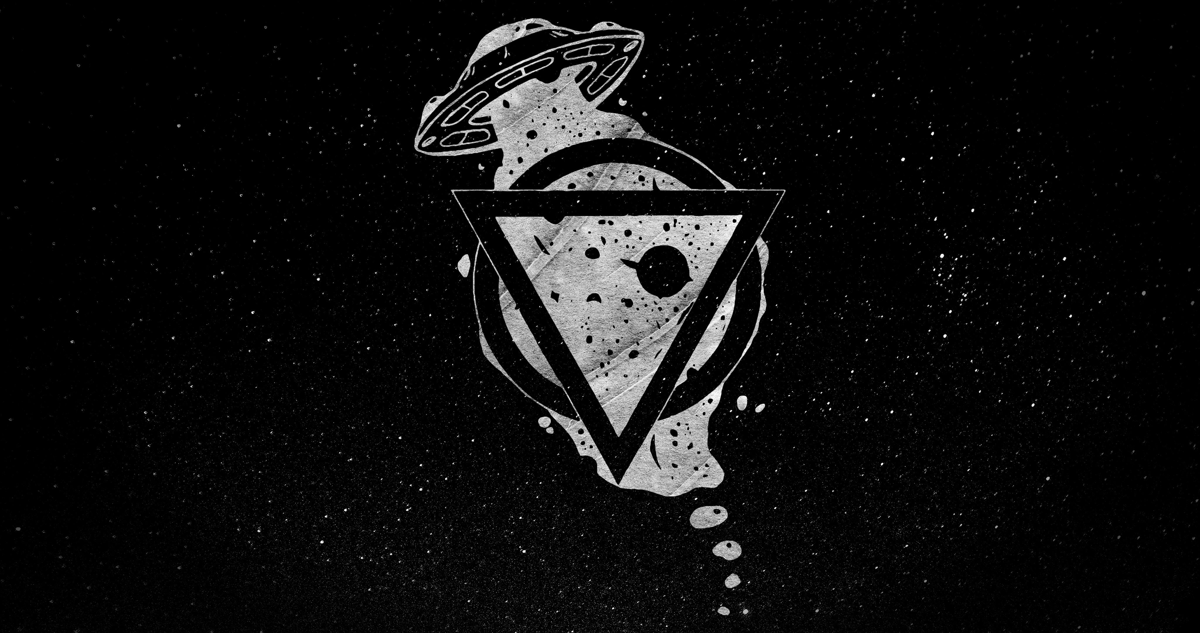 4096x2160 Some Shikari Triangle Art / Wallpaper / Dark Design