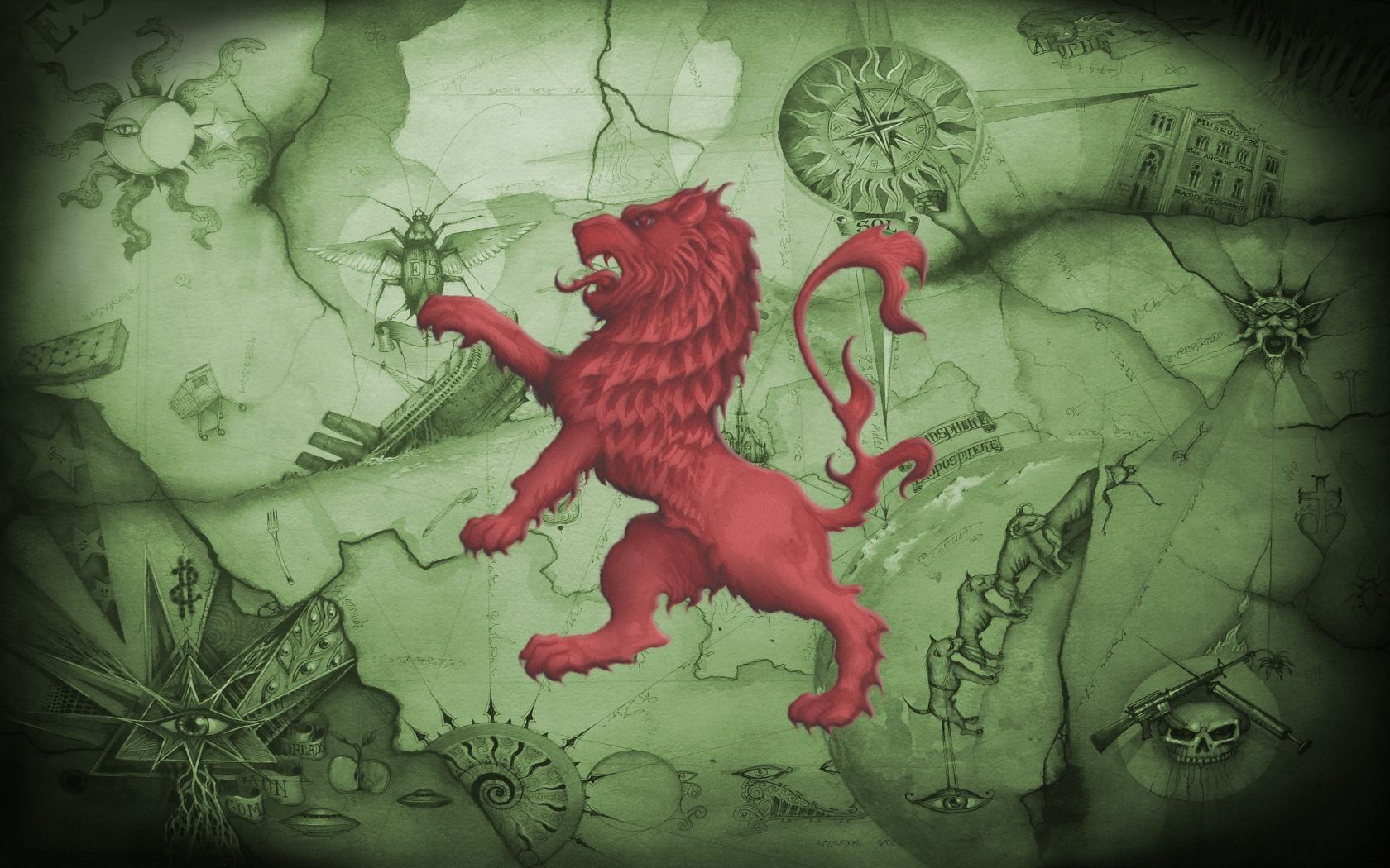1680x1050 Enter Shikari Lion: The Musical Map HD Wallpaperx1050
