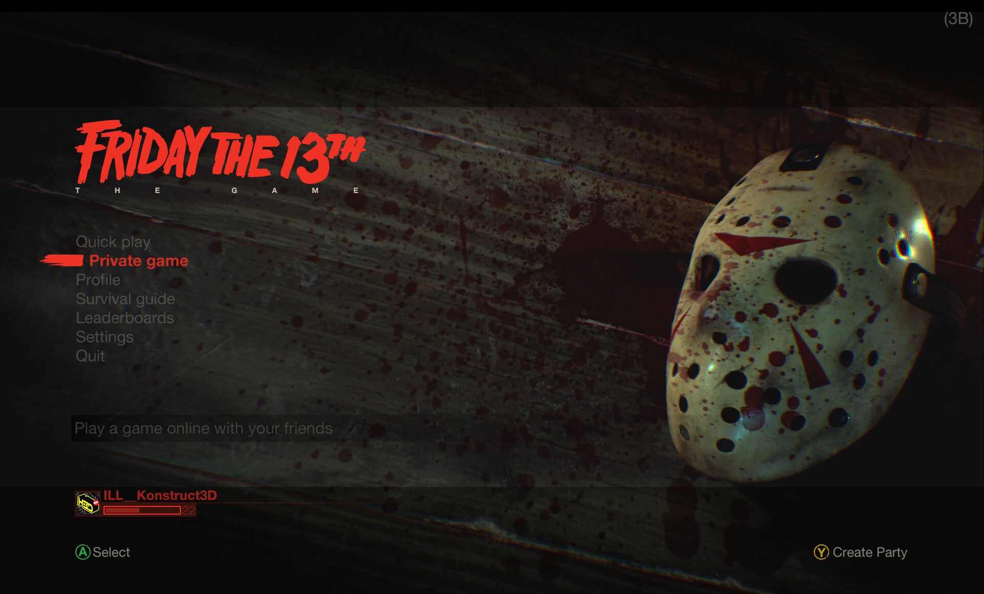 1920x1160 Friday the 13th : the Game : UI mockups