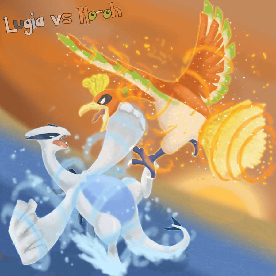 900x900 Lugia VS Ho Oh
