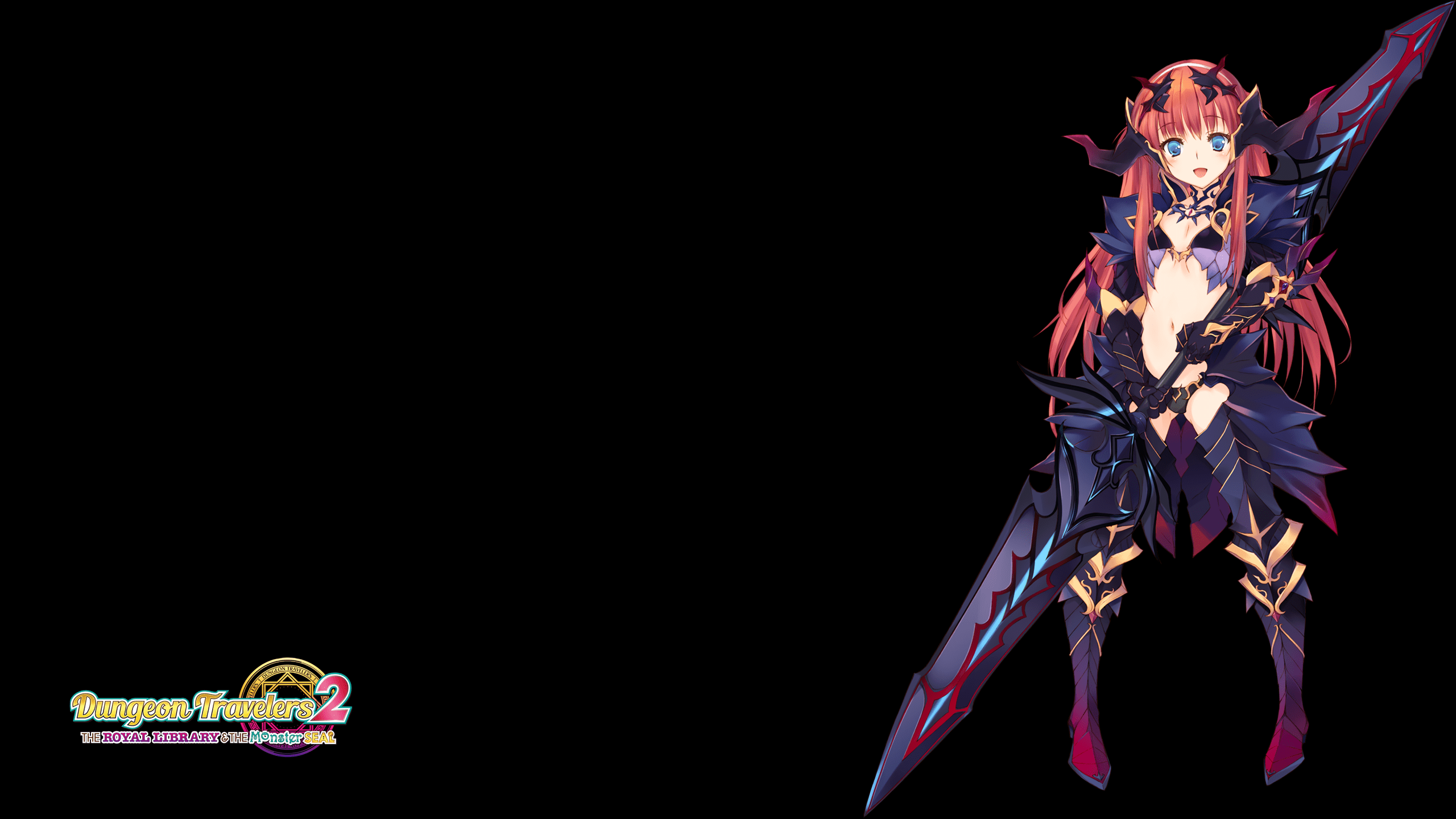 2560x1440 Dungeon Travelers 2 Wallpaper 006 Alisia Heart Dark Lord