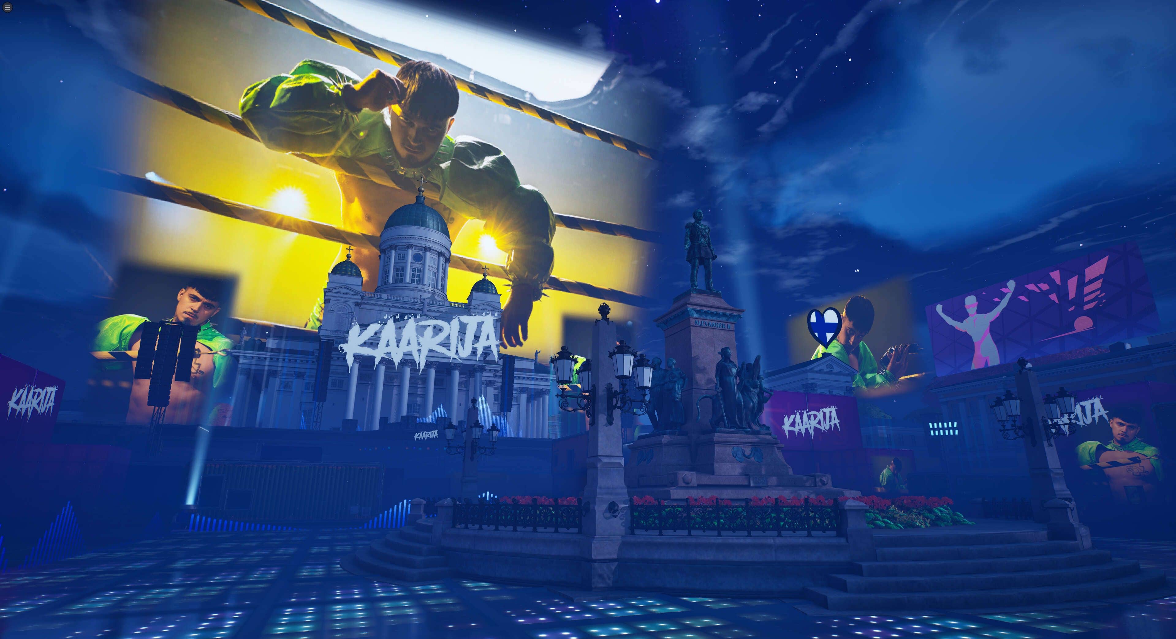 3838x2086 Finnish Eurovision artist Käärijä Featured on Fortnite