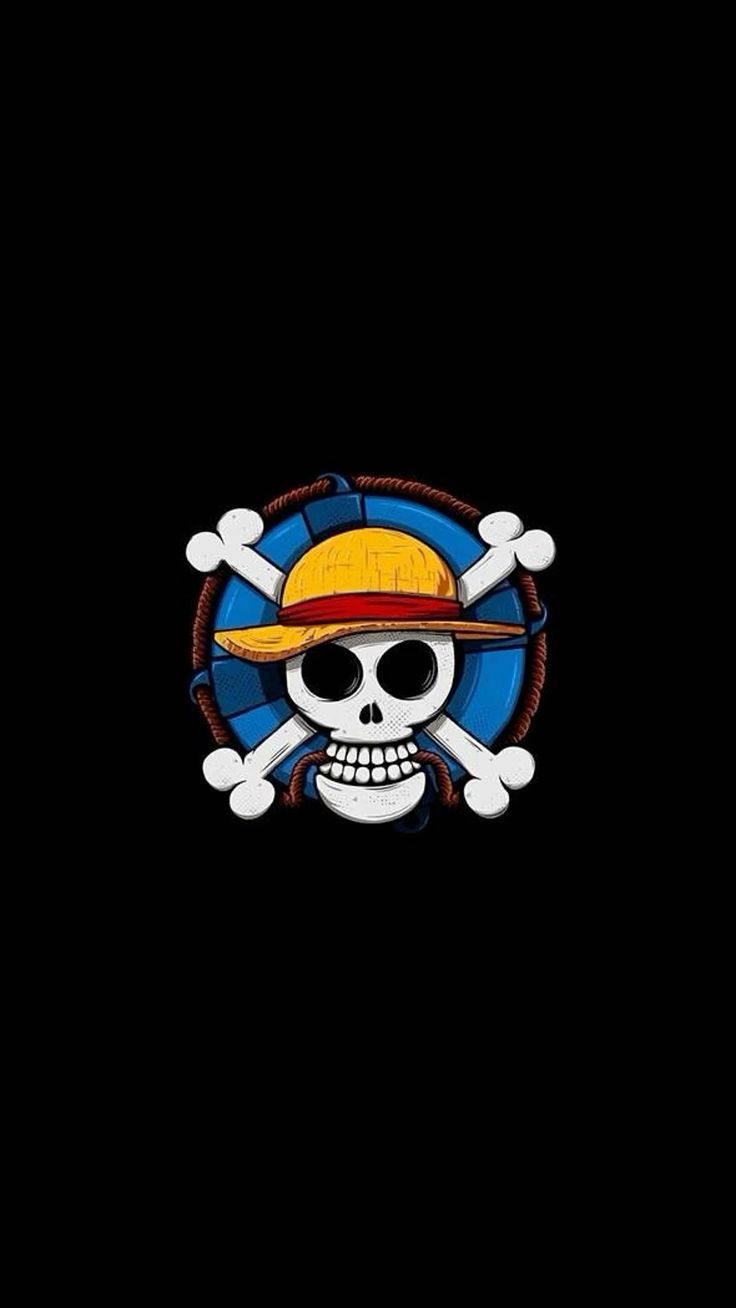 736x1308 Luffy skull. 4k wallpaper