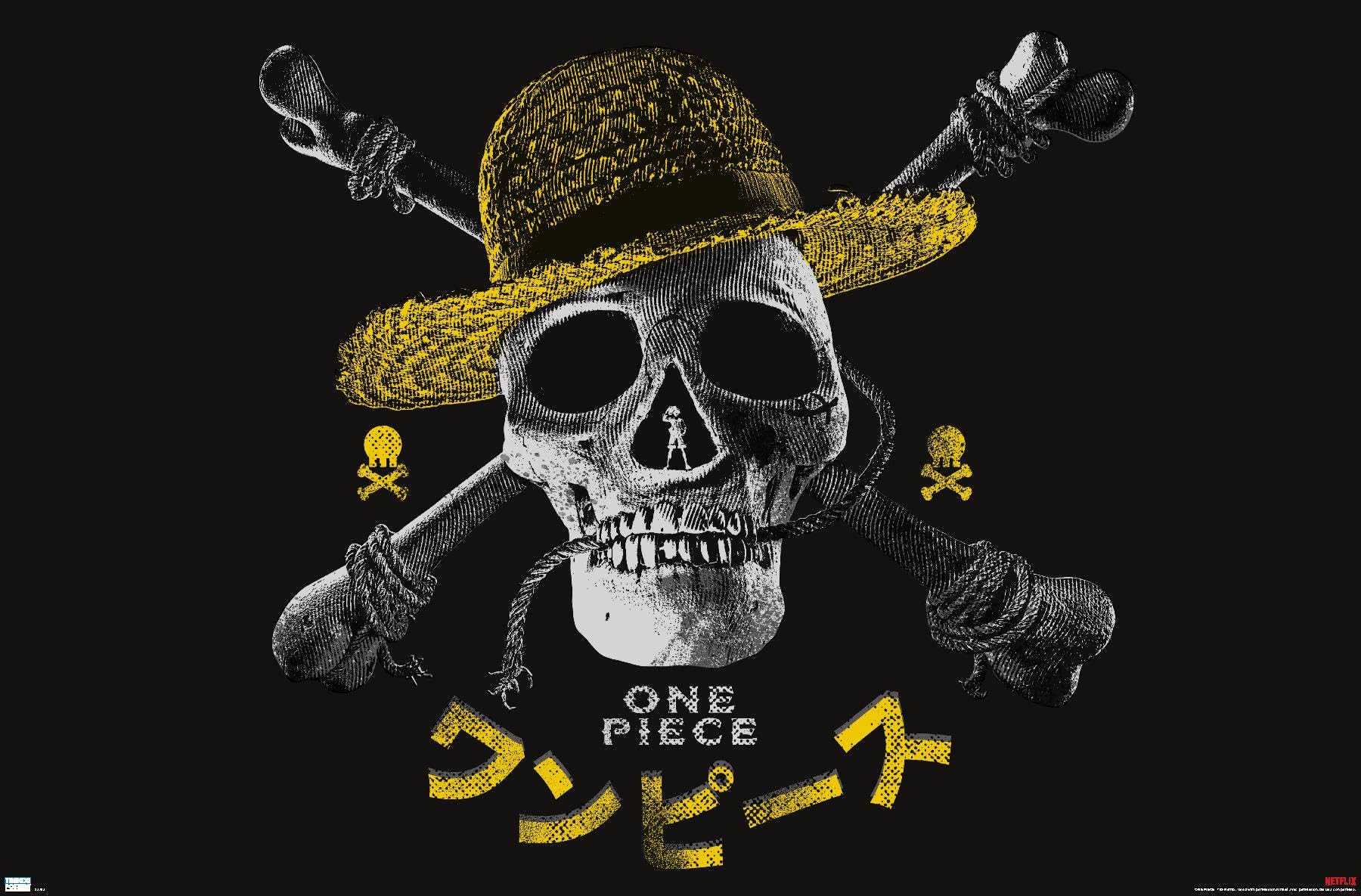 1800x1185 Trends International Netflix One Piece Logo Wall Poster, 34L x 22.4W, Premium Unframed Version: Posters & Prints