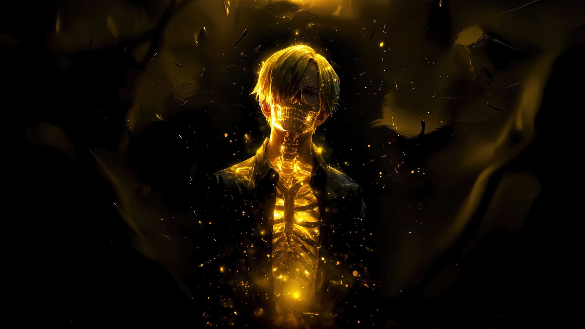 1920x1080 Sanji One Piece Skull Wallpaper 4K HD PC