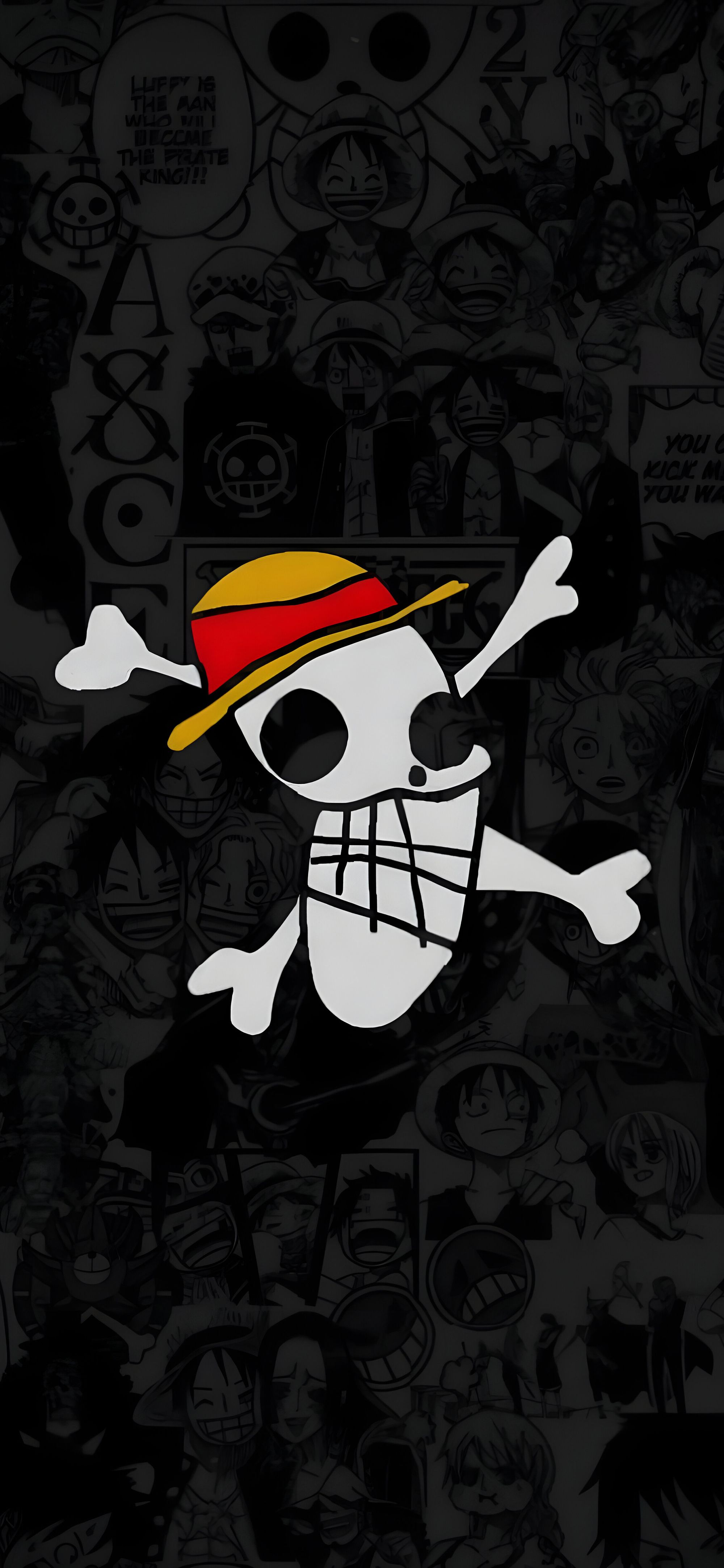 2000x4329 One Piece Straw Hat Skull Wallpaper Anime Wallpaper