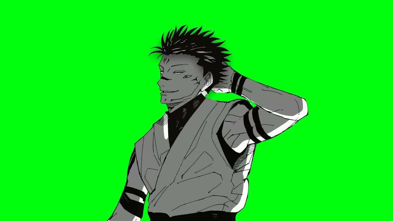 1280x720 Sukuna [ Megumi ] green screen manga animation #jujutsukaisen #sukuna