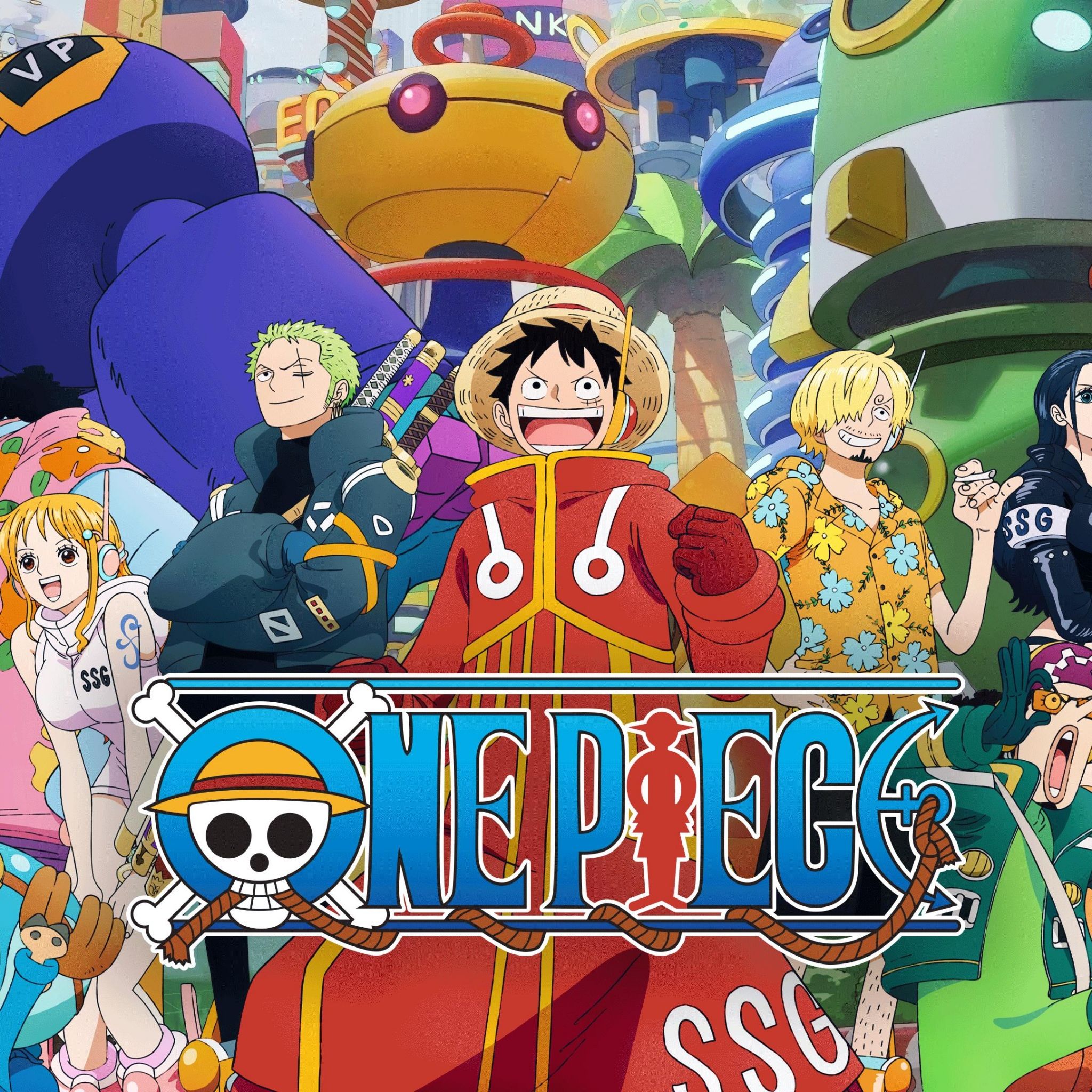 2048x2048 Egghead Arc Wallpaper 4K, One Piece, Season 15