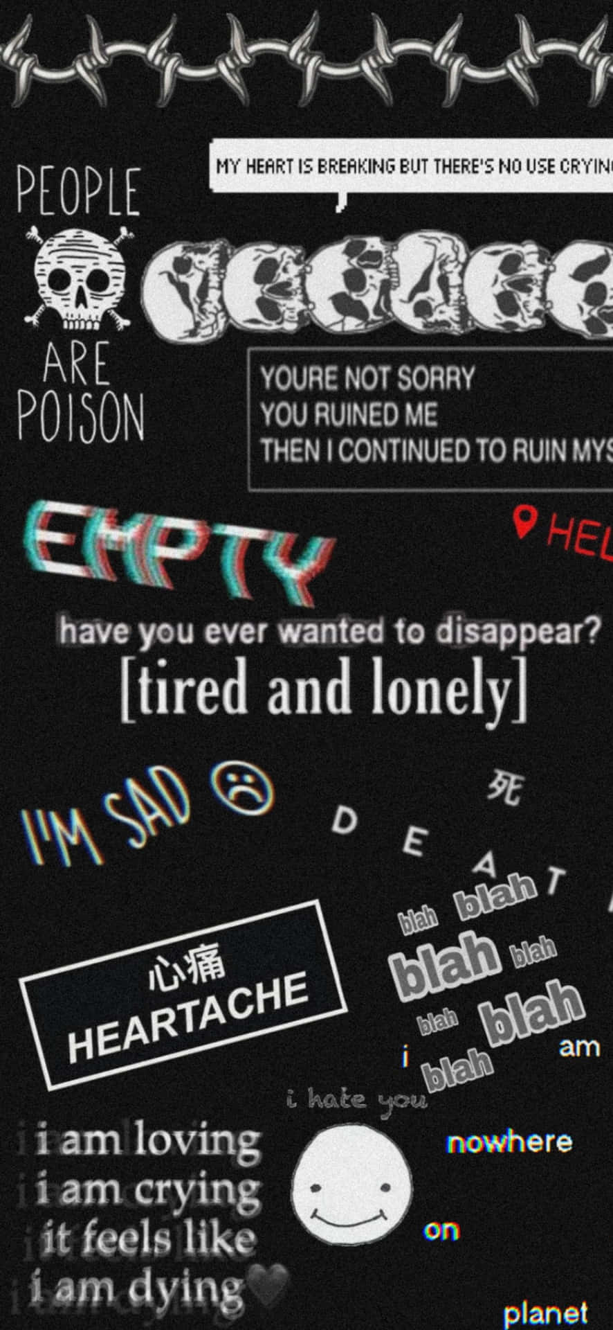 886x1920 Emo iPhone Wallpaper