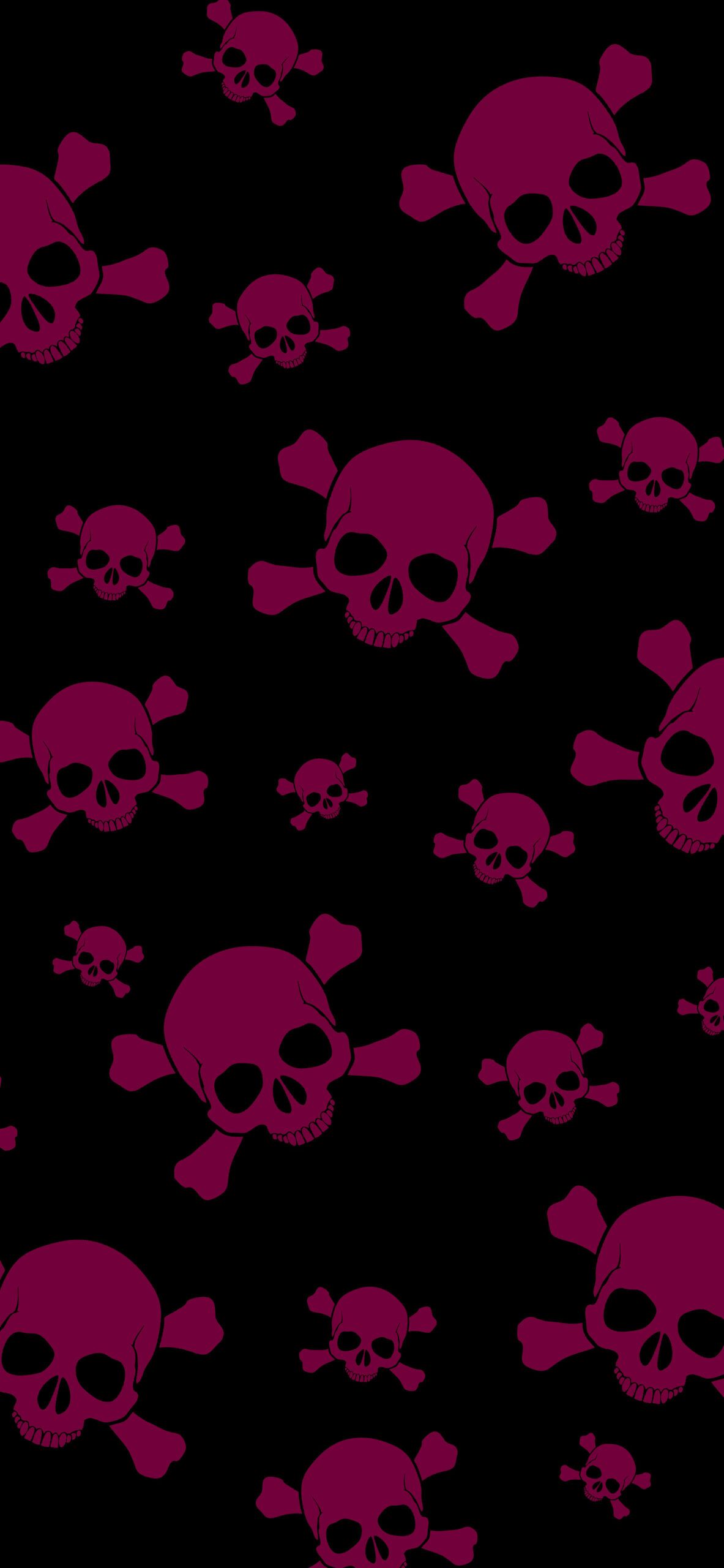 1183x2560 Pink Skull Emo Wallpaper Pink Skull Wallpaper for iPhone