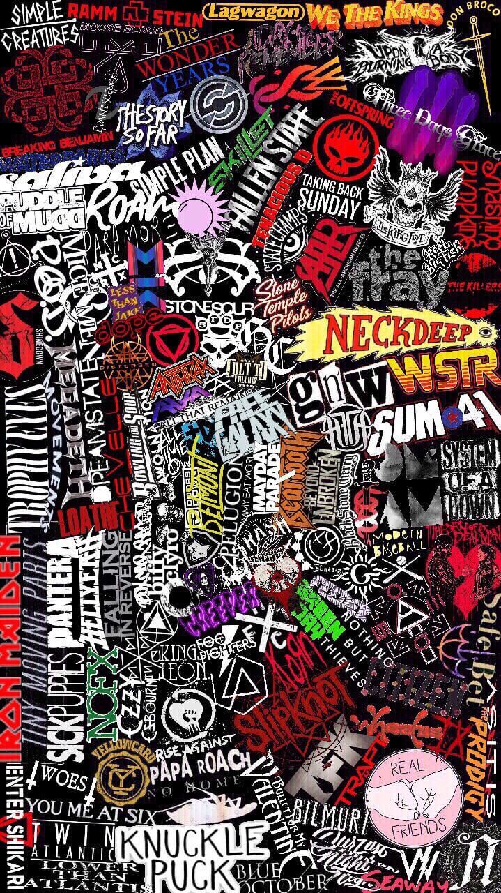 719x1280 A collage I made of a bunch of different bands some emo some not