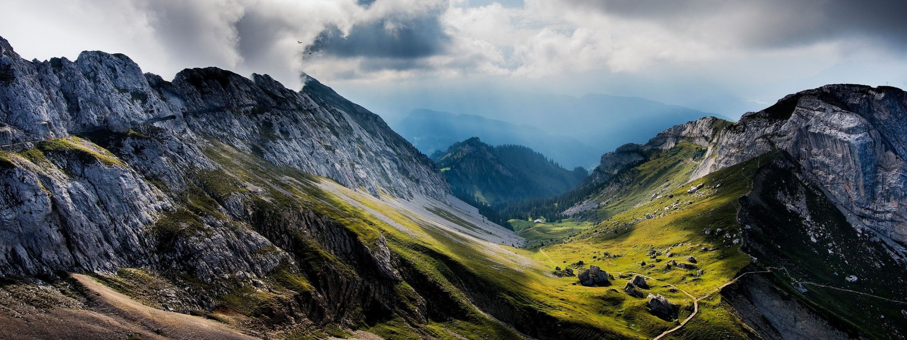 2880x1080 Mount Pilatus Wallpaper