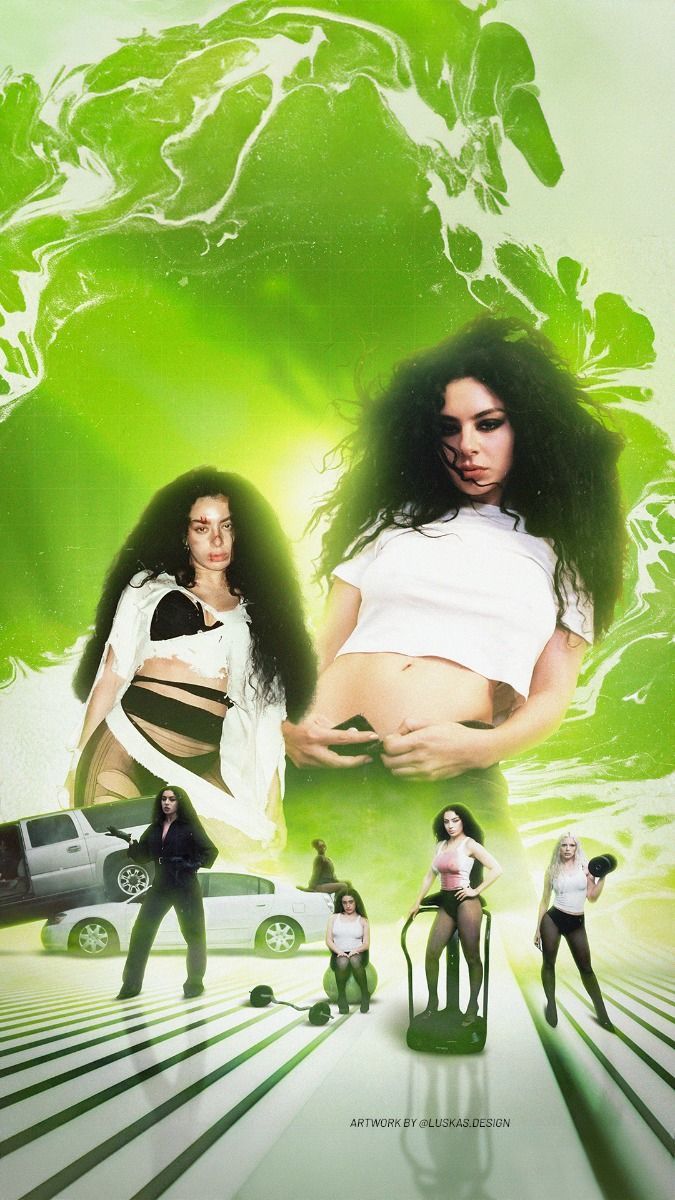 675x1200 Charli XCX Brat Wallpaper
