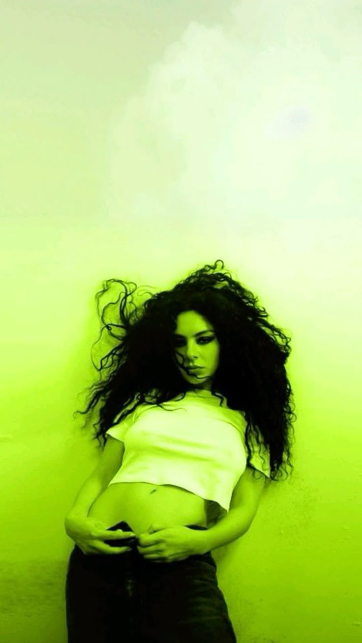 736x1308 charli xcx brat wallpaper
