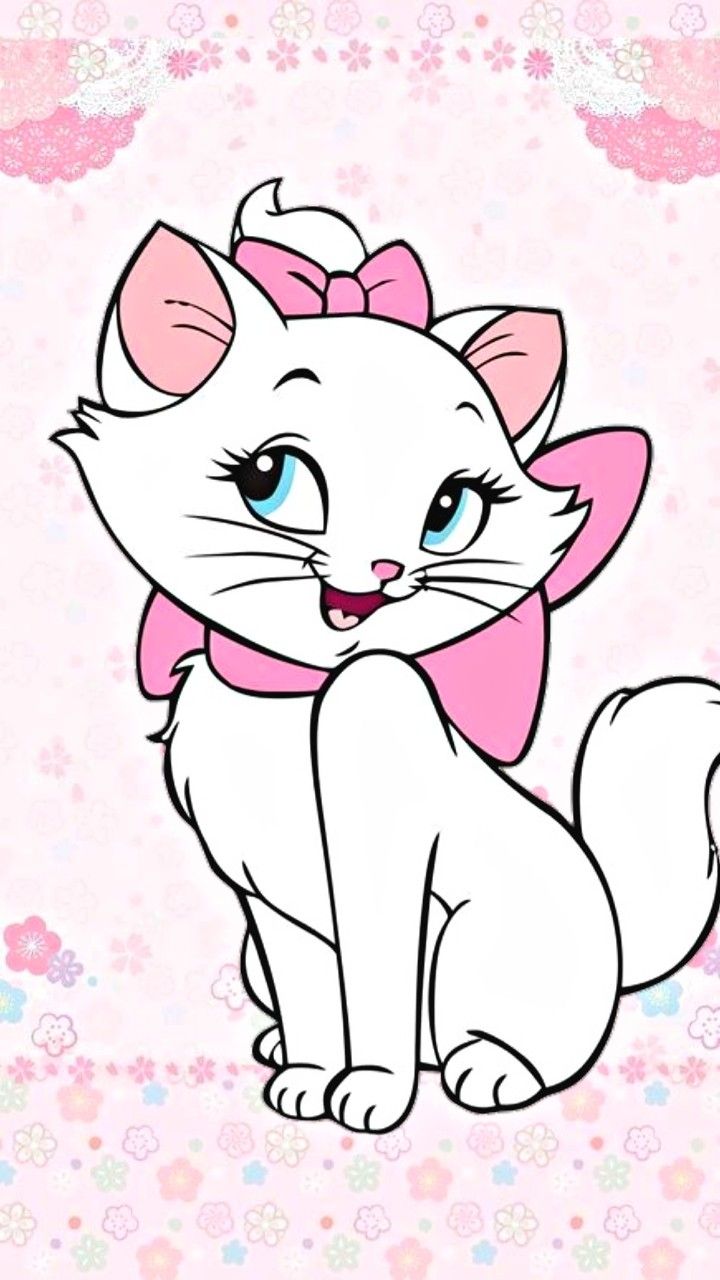 720x1280 Gata marry. Desenho hipster, Festa gatinha marie