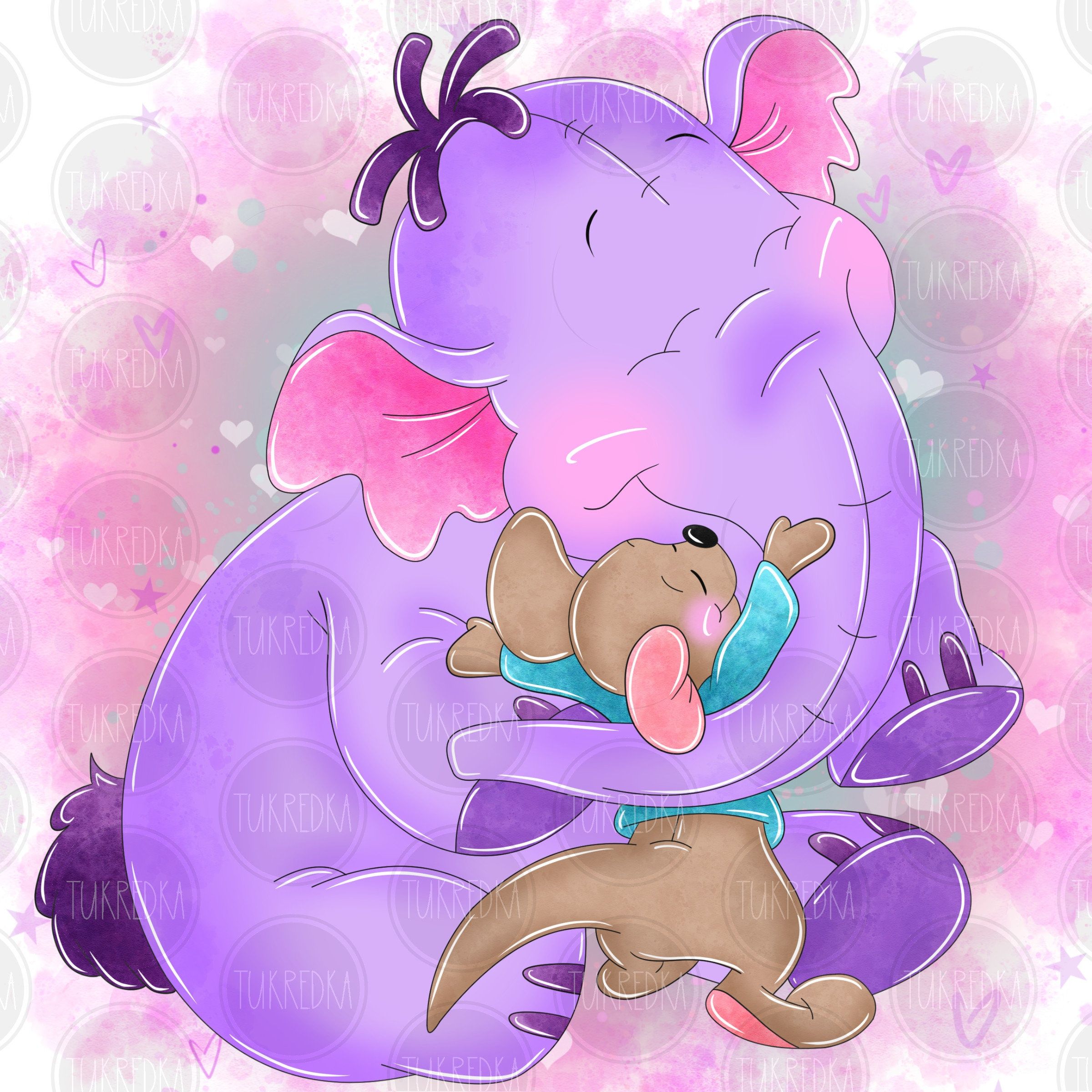 2400x2400 Buy Heffalump Winnie the Pooh, Poohs Heffalump Cute Clip Art PNG, Cartoon Clipart Sublimation PNG Cartoon Art for Scrapbooking & Crafts Online in India