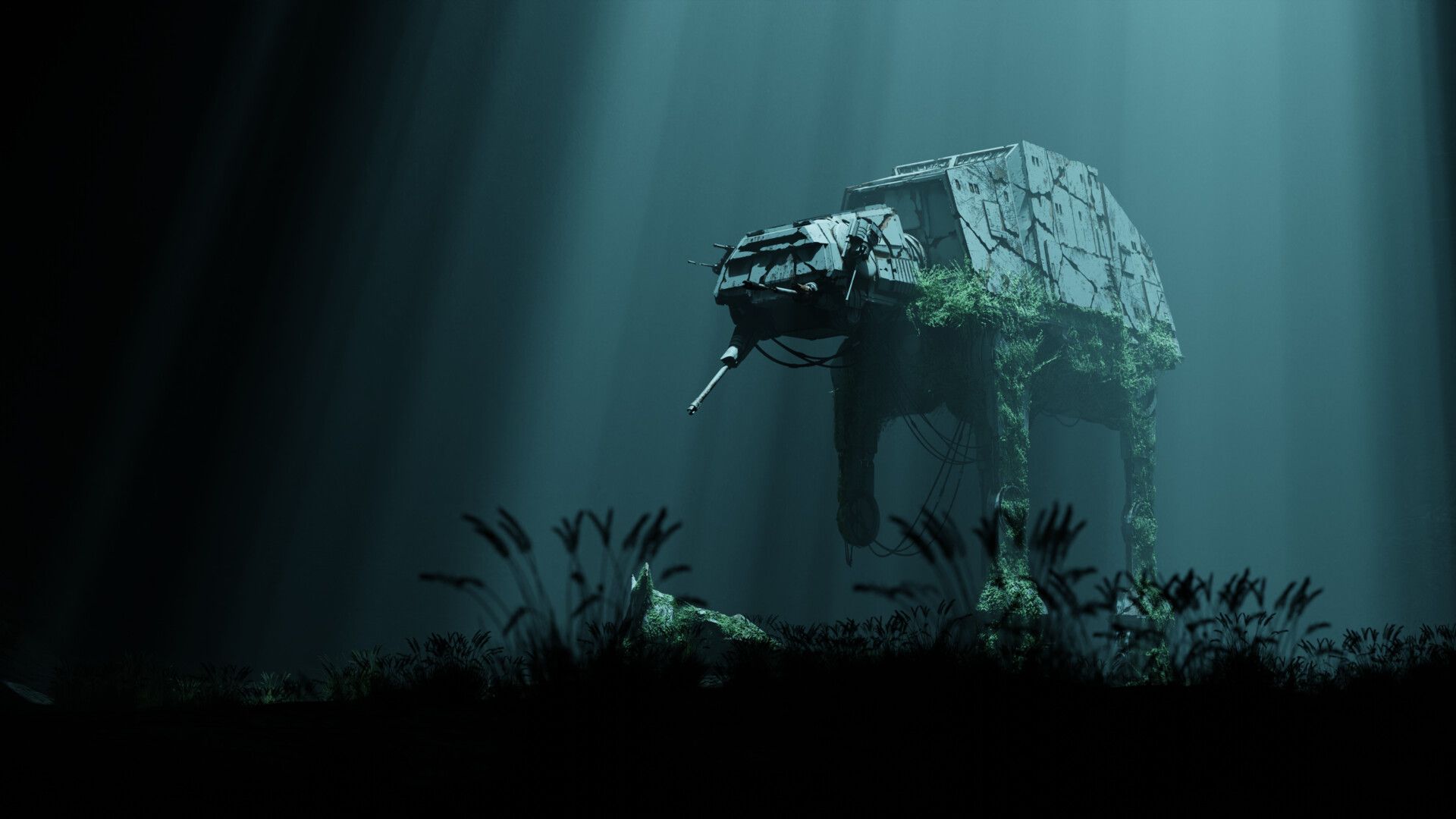 1920x1080 Abondoned ATAT Walker (Star Wars)