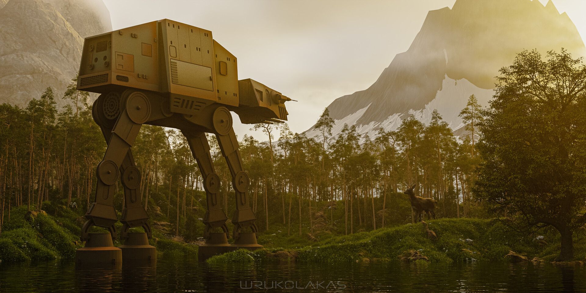 1920x960 Veit Störmer: Star Wars AT AT Walker