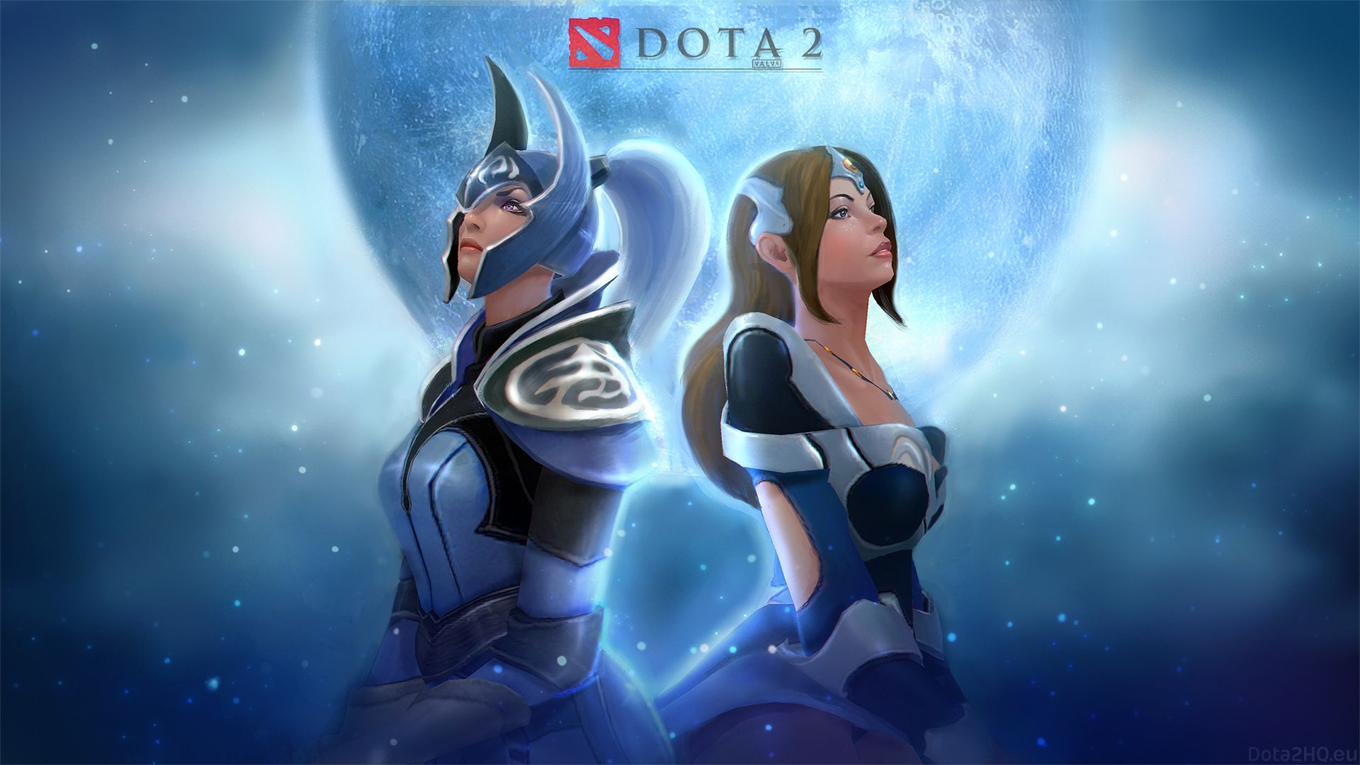 1920x1080 Wallpaper girl, the moon, hero, DotA Mirana for mobile and desktop, section игры, resolution 1920x1080