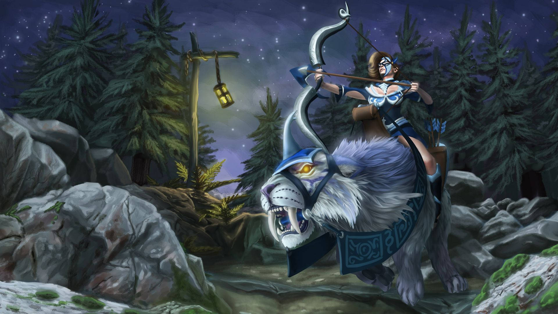 1920x1080 Download Dota 2 Mirana In Winter Wallpaper