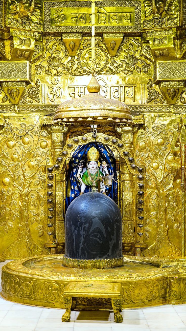 736x1308 Ganesh Art Paintings in Hinduism jyotirling photo hd, Somnath shivling wallpaper, Original somnath jyotirlinga