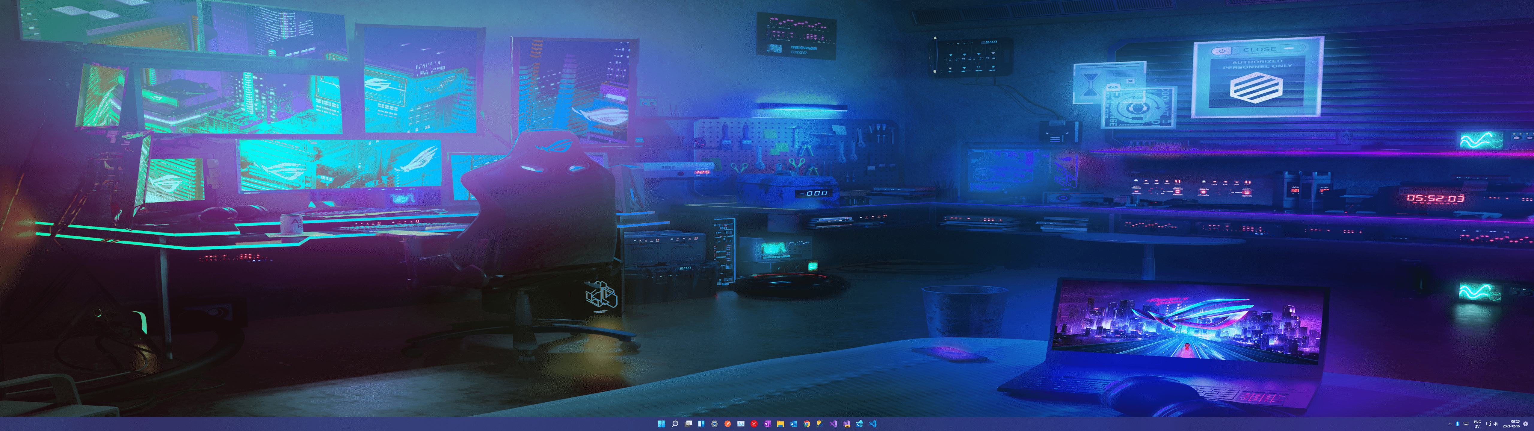 5120x1440 This is how Aura wallpaper look on my 5k screen