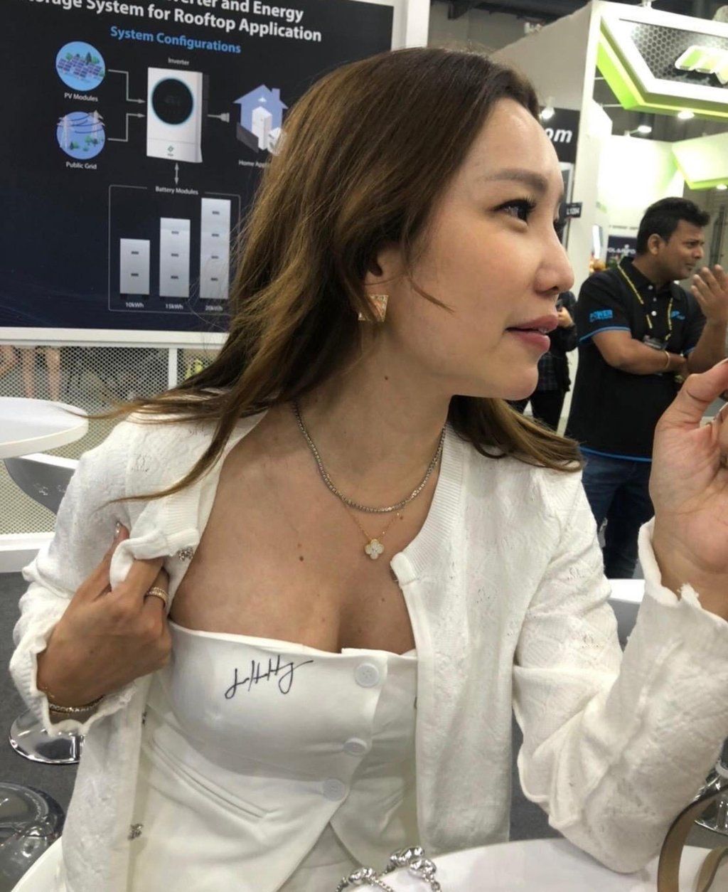 1024x1254 Tight top brouhaha: viral video of Nvidia CEO Jensen Huang signing fan's chest at tech expo sparks social media frenzy. South China Morning Post
