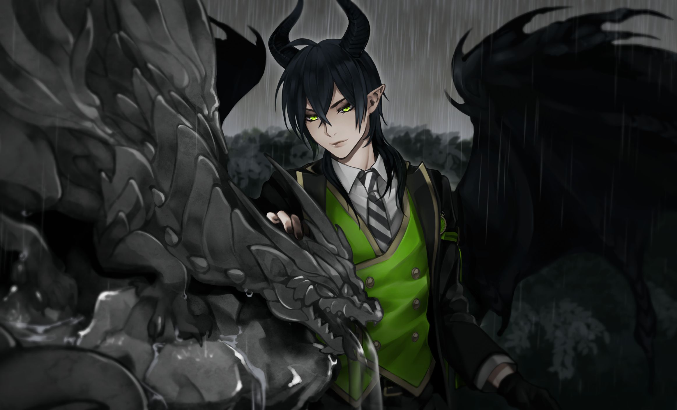 2325x1407 Phone wallpaper: Malleus Draconia, Twisted Wonderland, Video Game 1065148