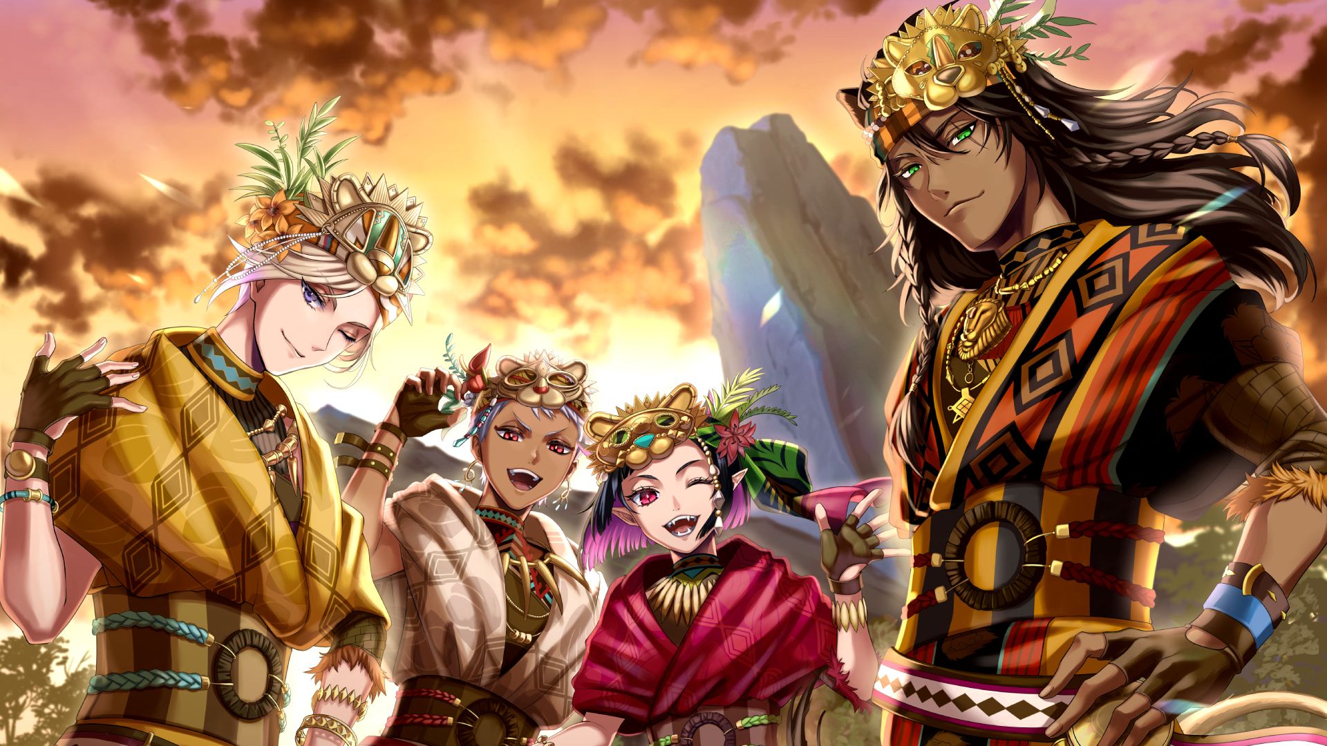 1920x1080 Savanaclaw Octavinelle Scarabia Malleus Draconia Mozus Trein HD Twisted Wonderland Wallpaper
