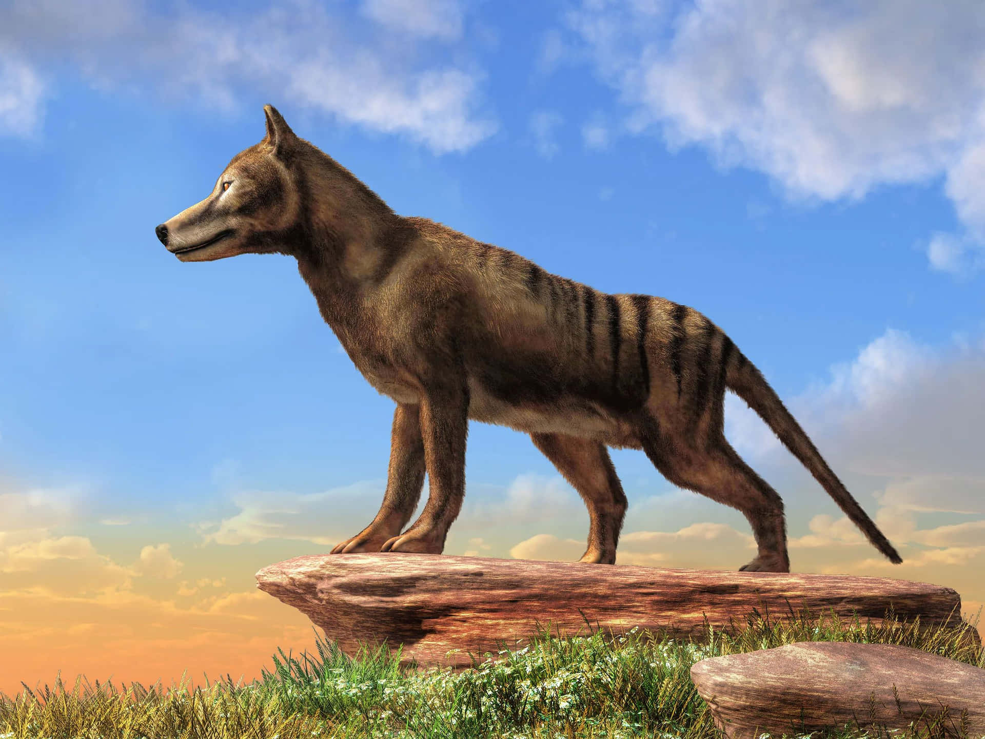 1920x1440 Tasmanian Tiger Wallpaper