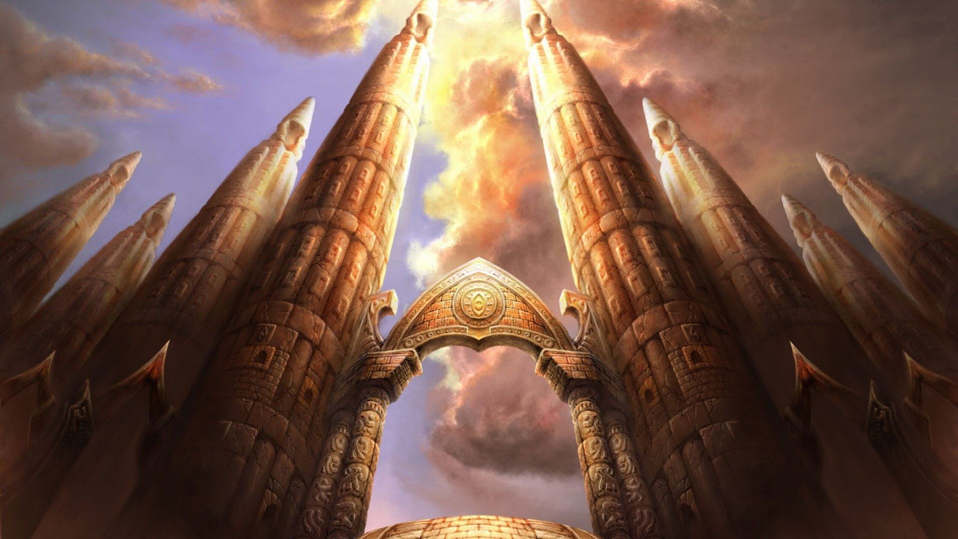 1920x1080 Loa Castle: Majestic Fantasy Fortress in Stunning HD Wallpaperx1080