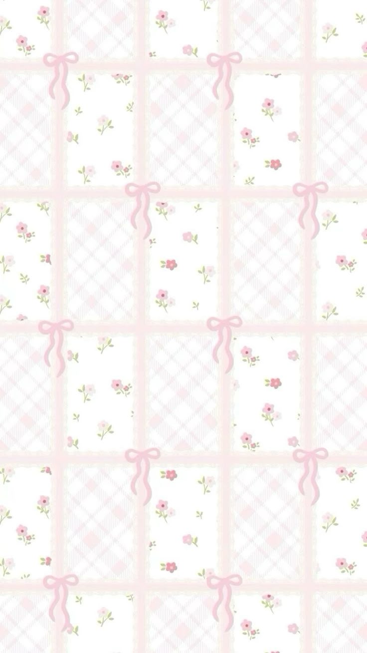 736x1308 PINK RIBBON COQUETTE WALLPAPER