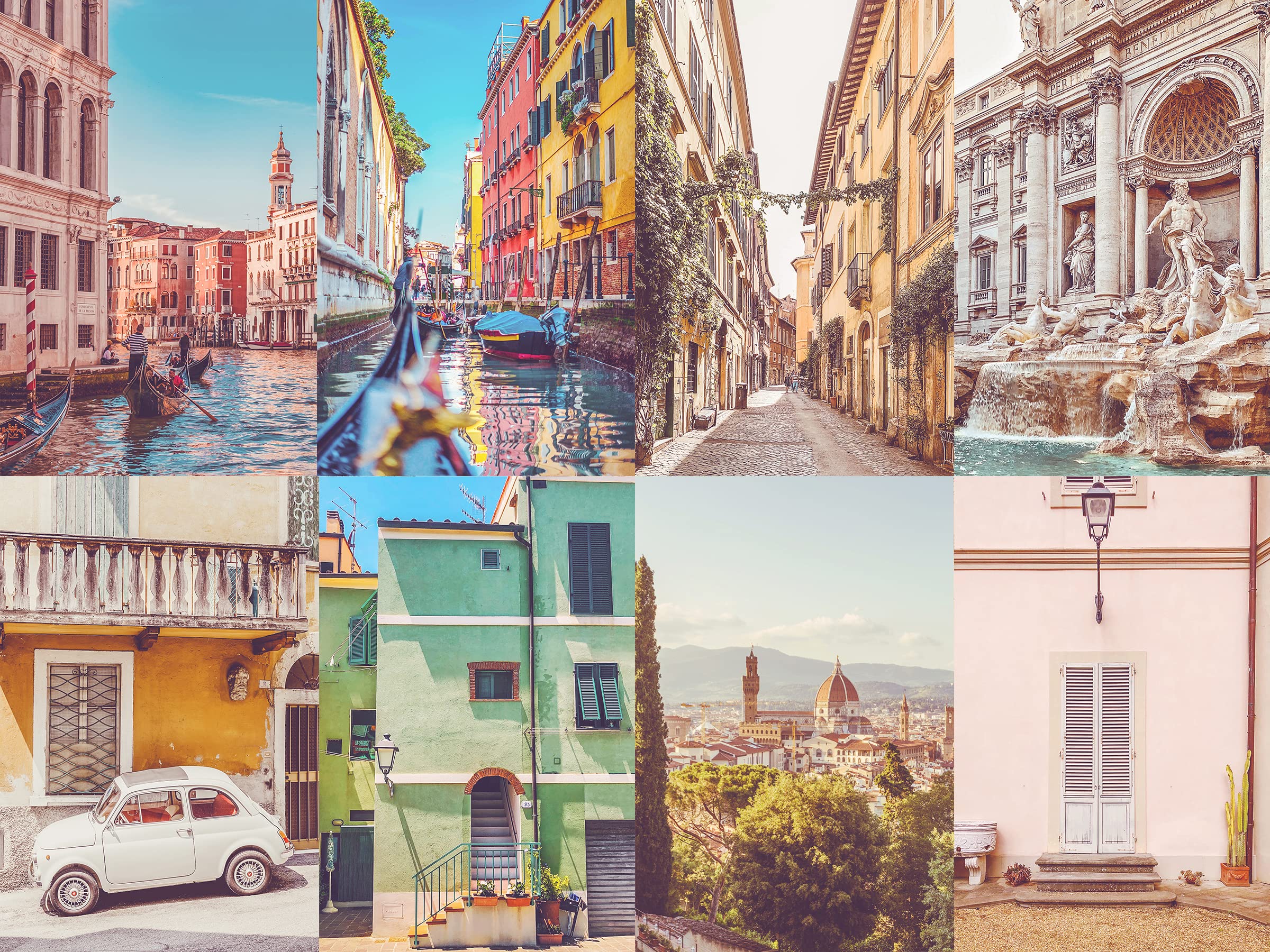 2400x1800 PARODY ART PRINTS 40 Piece Italian Italy Travel Wanderlust Wall Aesthetic Collage Kit, Adventure Teen Dorm Room Decor, Bedroom Decor, 4x6 Professional Photo : Home & Kitchen