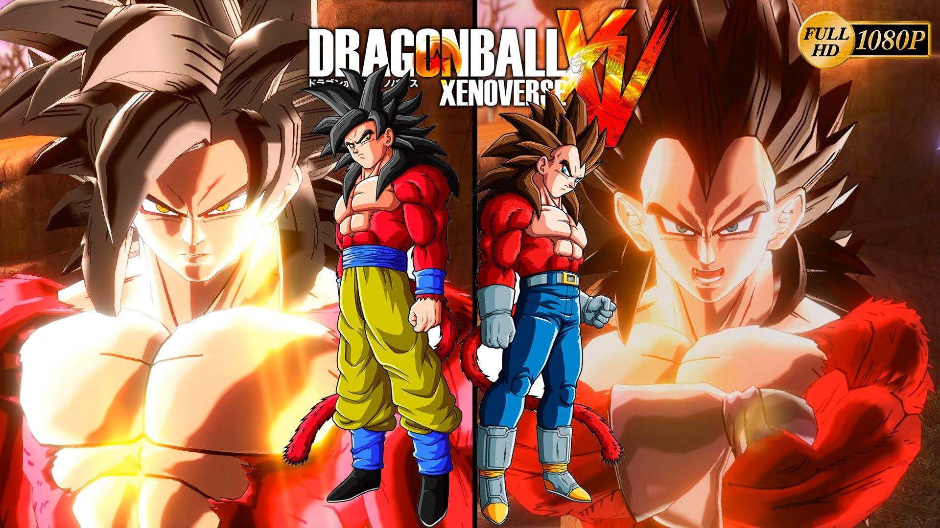 1920x1080 Super Saiyan 4 Goku and Vegeta Wallpaper