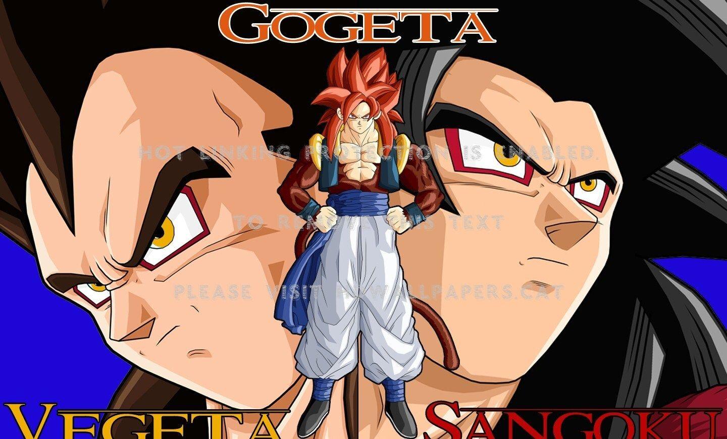 1440x870 ssj4 goku vegeta and gogeta anime