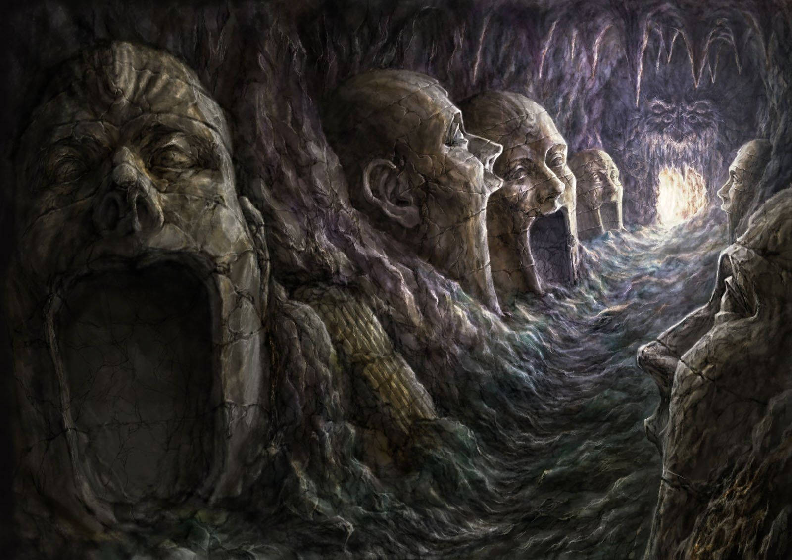 1600x1131 Download Dark Ages Gates And Cave Wallpaper