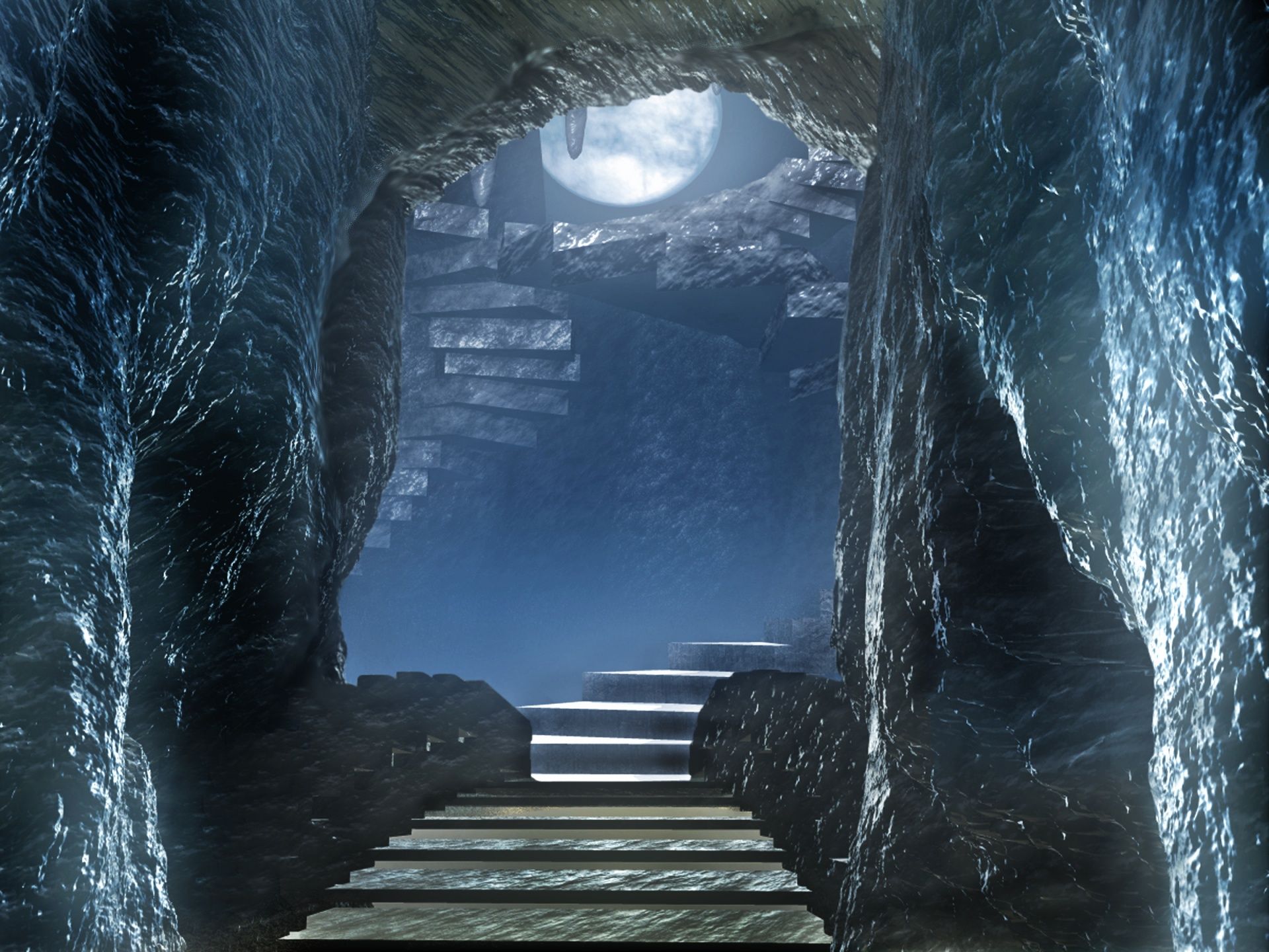 1920x1440 Caves, passage, cavern, dark, spooky