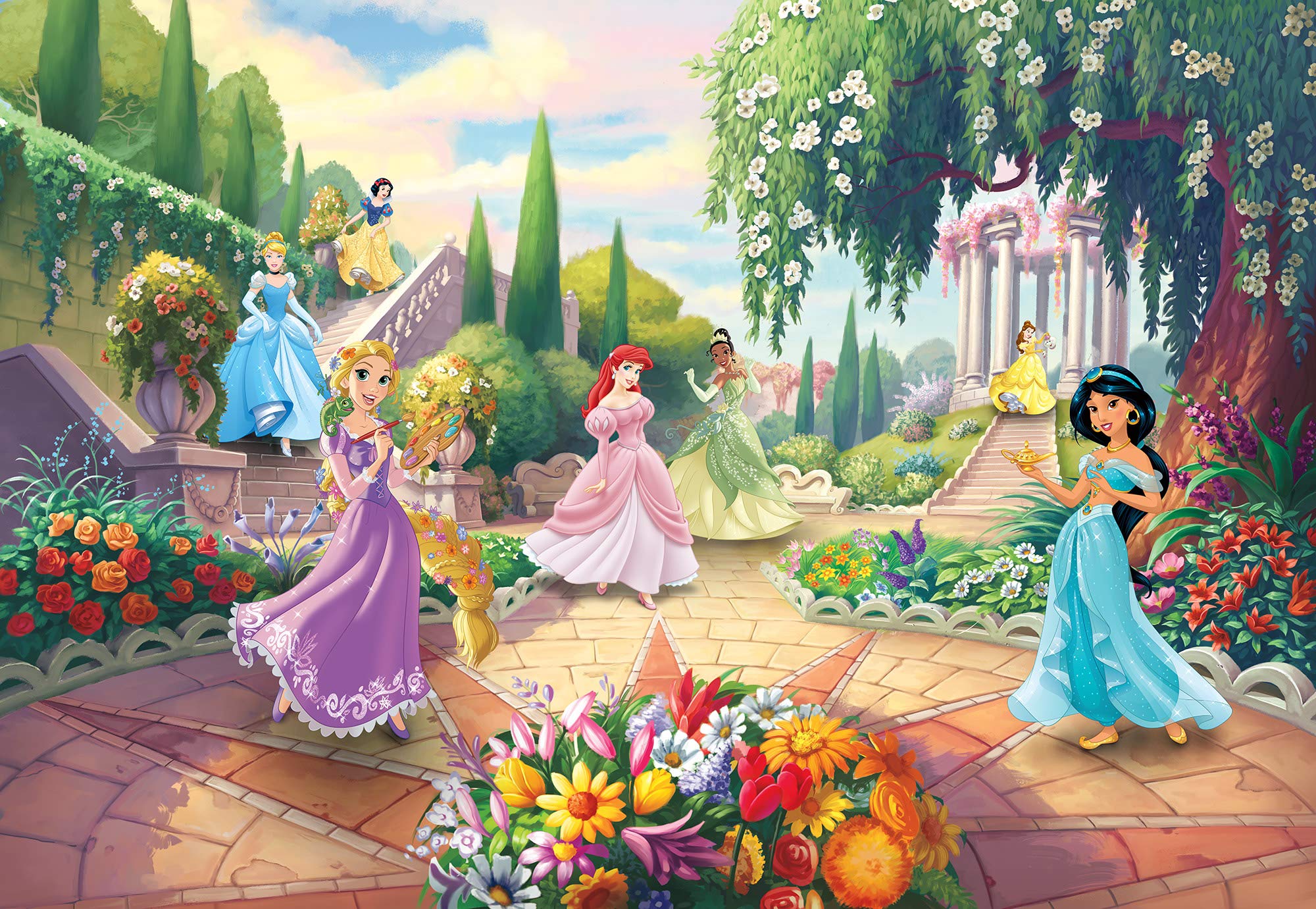 2000x1381 Komar Disney Photo Wallpaper. Princess Park. Size: 368 X 254 Cm (Width X Height). Girl, Princess, Wallpaper, Kids, Wall, Nursery Decoration, 8 4109