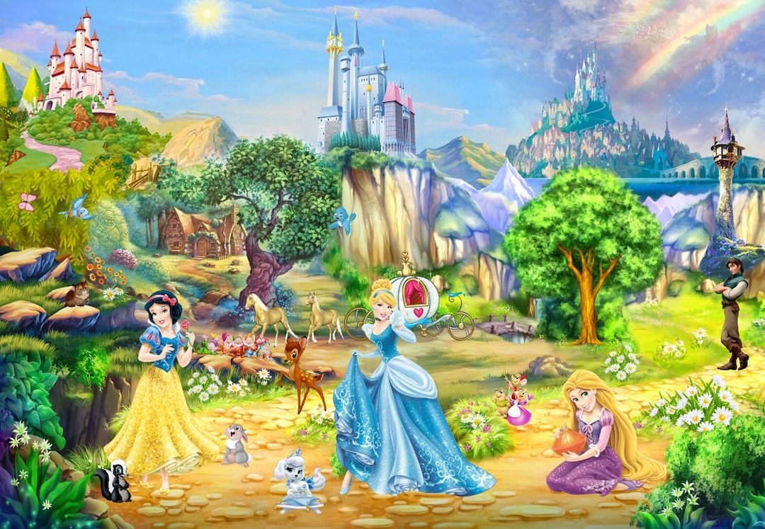 1080x747 Buy Kids Room Wallpaper Disney Girls Room Castle Wallpaper Baby Girl Nursery Removable Wallpaper for Girls Room Castle Cinderella Wall Mural Online