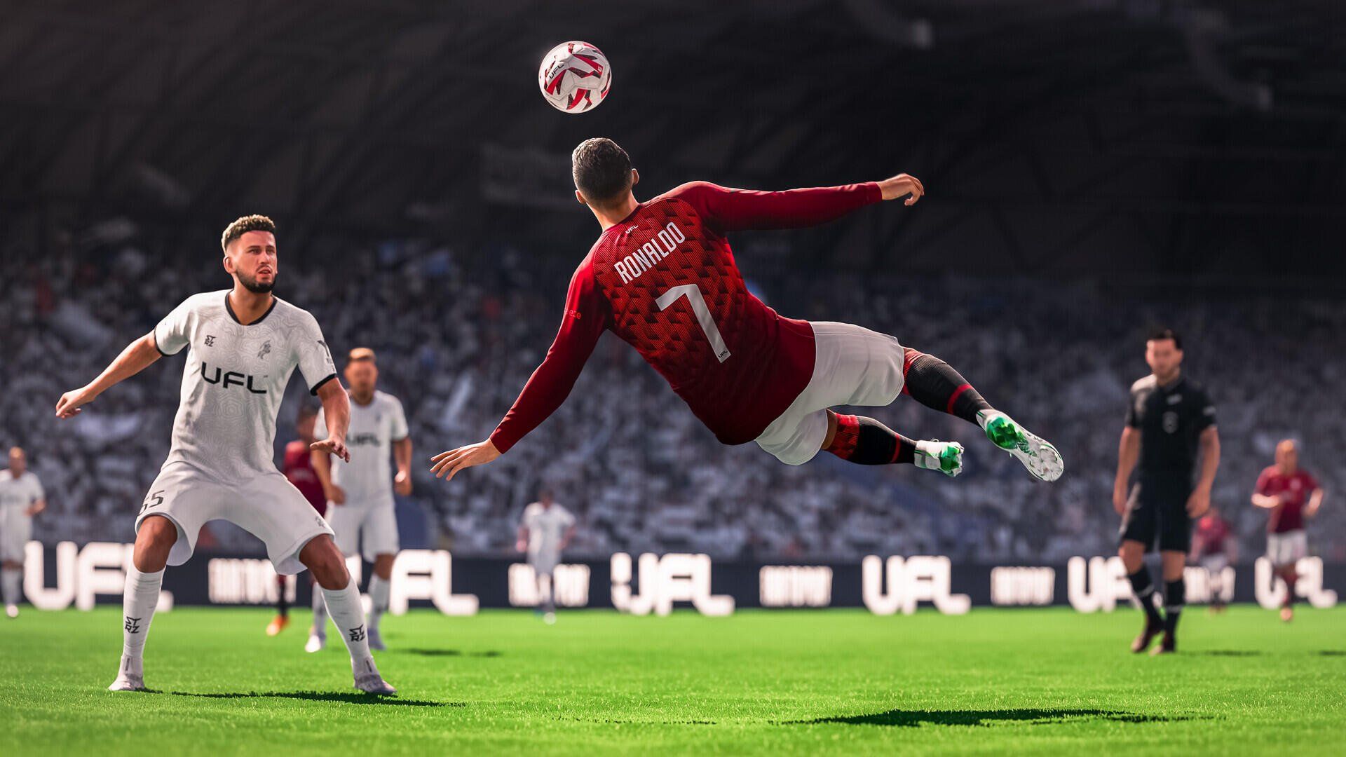 1920x1080 HD Wallpaper: Cristiano Ronaldo's Epic Moment in UFLx1080