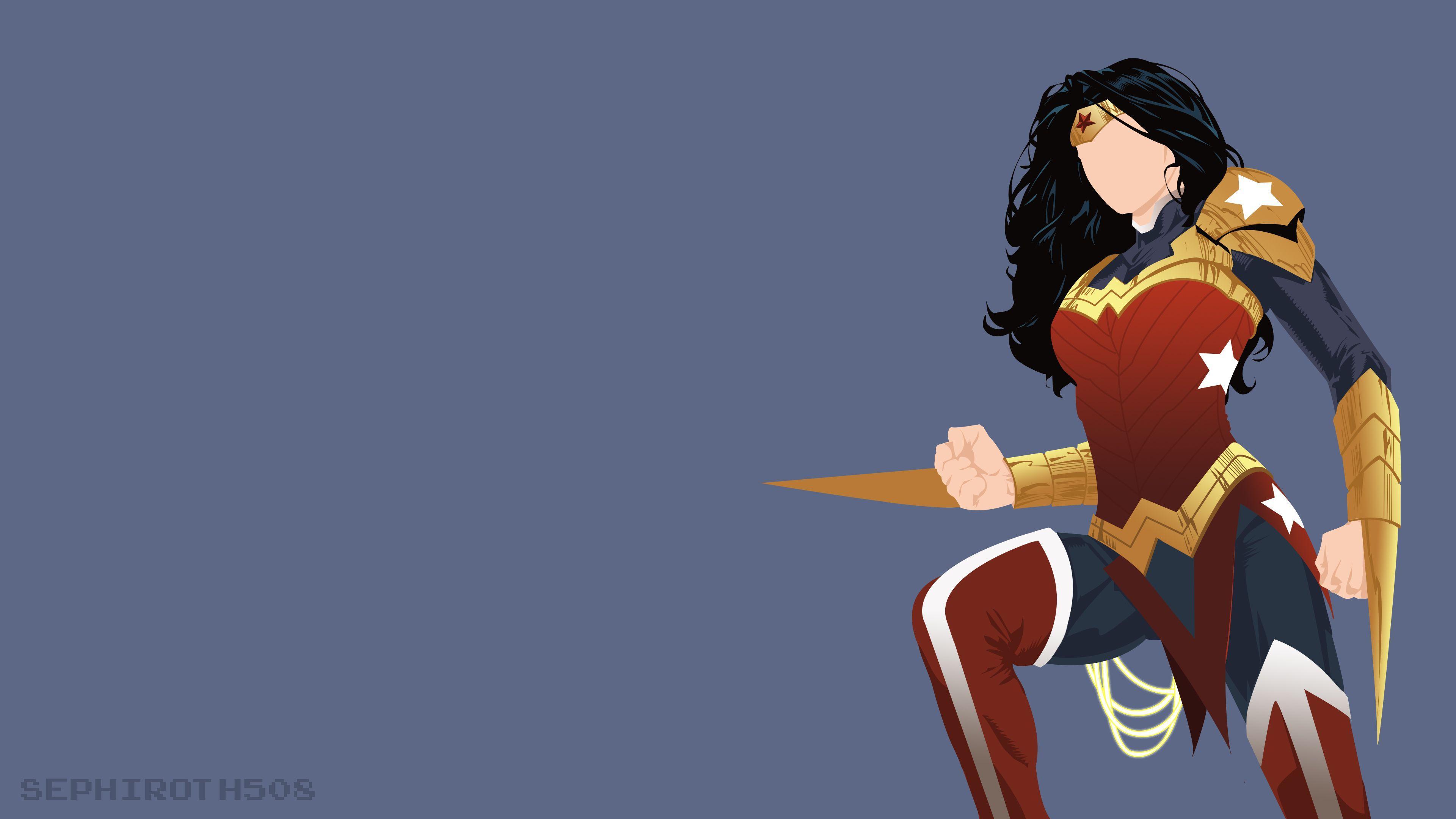 Wonder Woman Minimalist Wallpapers - Top Free Wonder Woman Minimalist  Backgrounds - WallpaperAccess