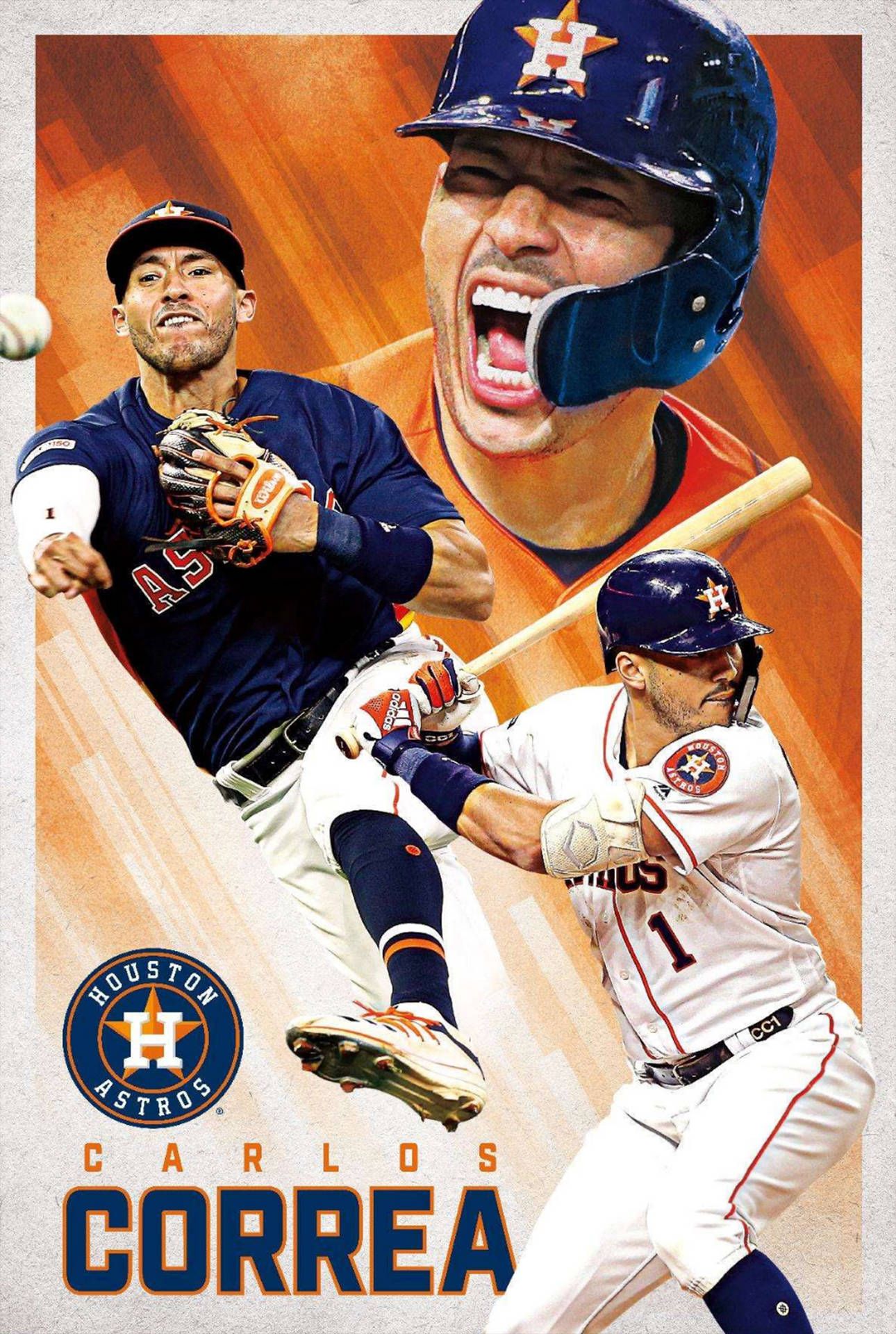 1290x1920 Download Carlos Correa Poster Wallpaper