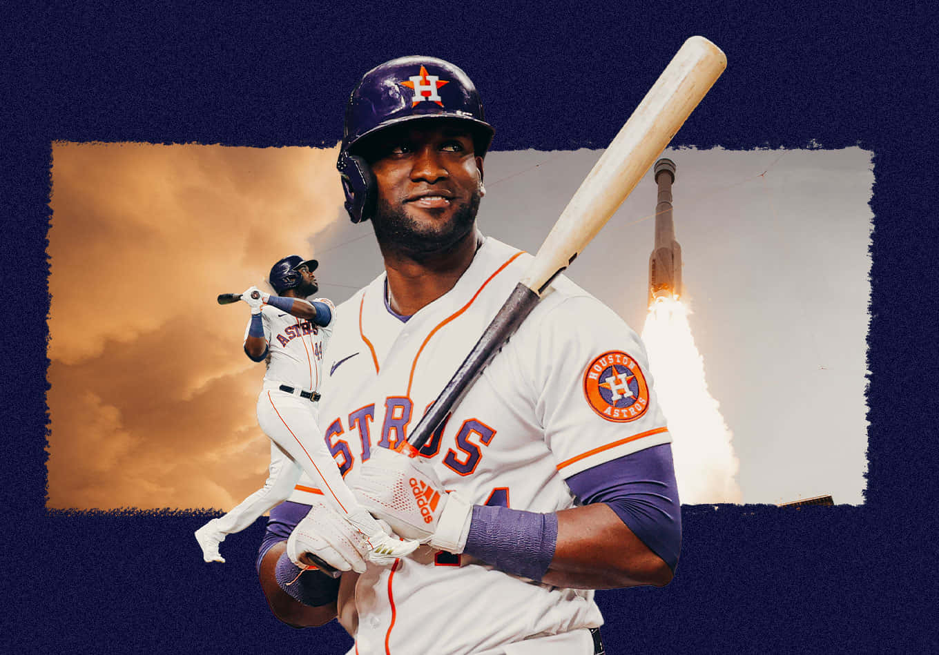 1360x949 Download Yordan Alvarez Houston Astros Batting Pose Wallpaper