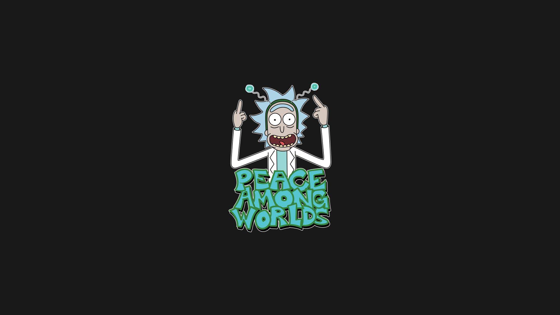 1920x1080 #TV, #humor, #Rick Sanchez, #simple background, #cartoon