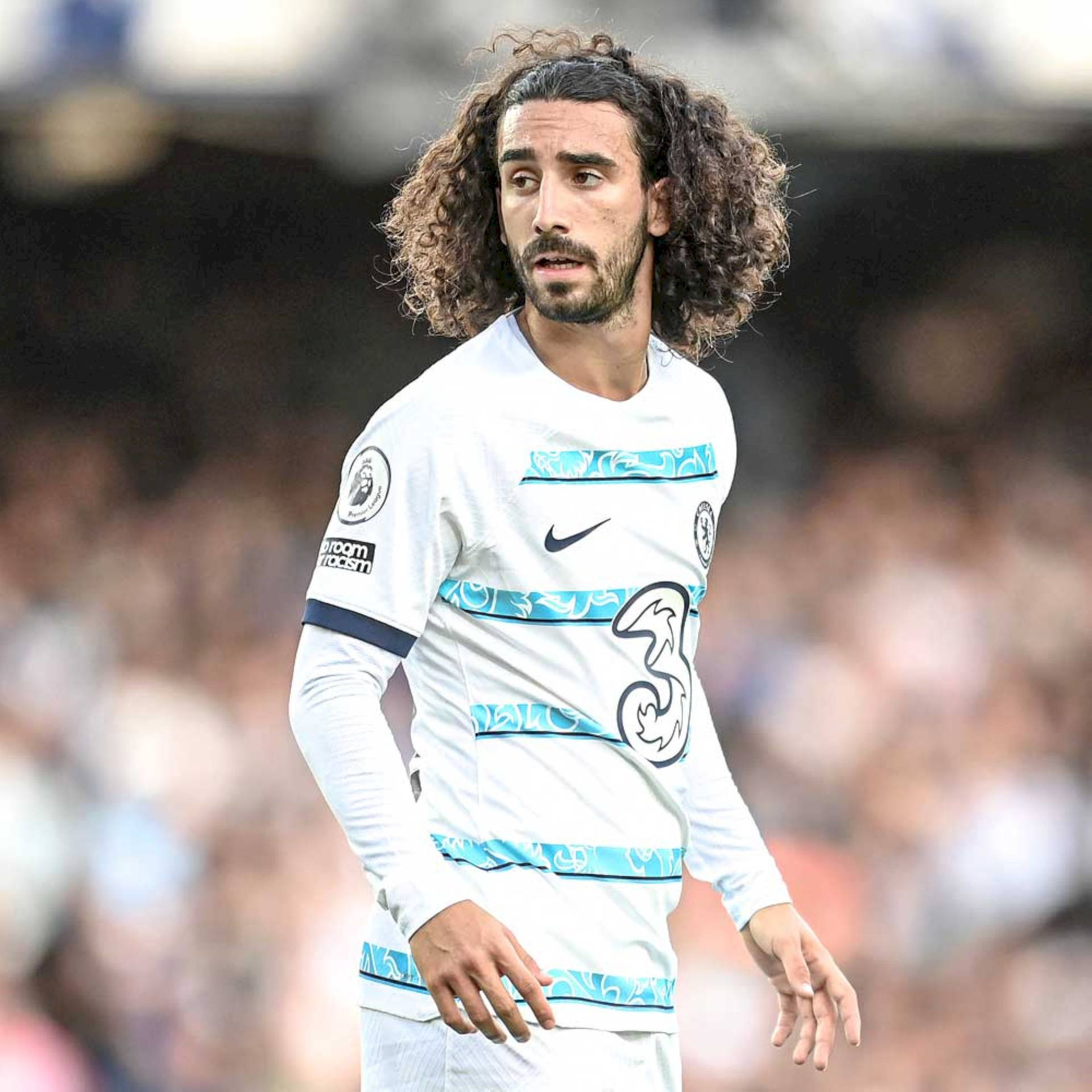 1920x1920 Download Football superstar Marc Cucurella in action on the field Wallpaper