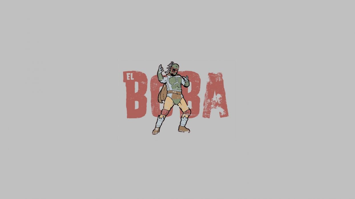 1244x700 Cartoons abstract Star Wars Boba Fett solid simplistic simple