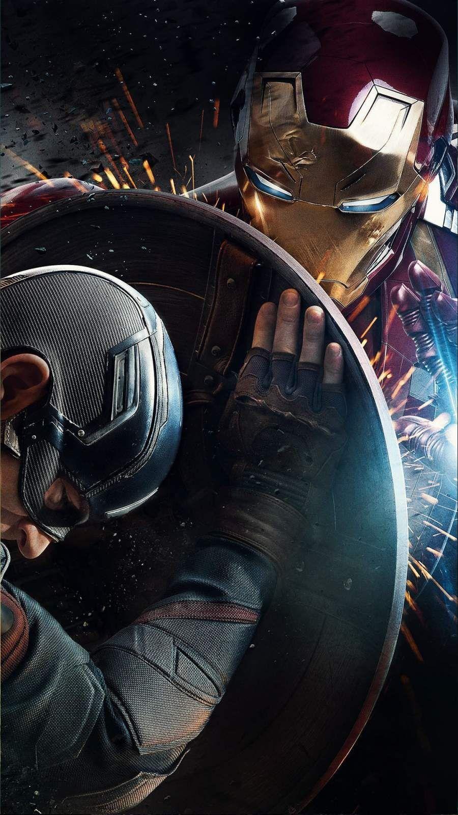 900x1600 Iron Man Vs Captain America Civil War IPhone Wallpaper. Captain