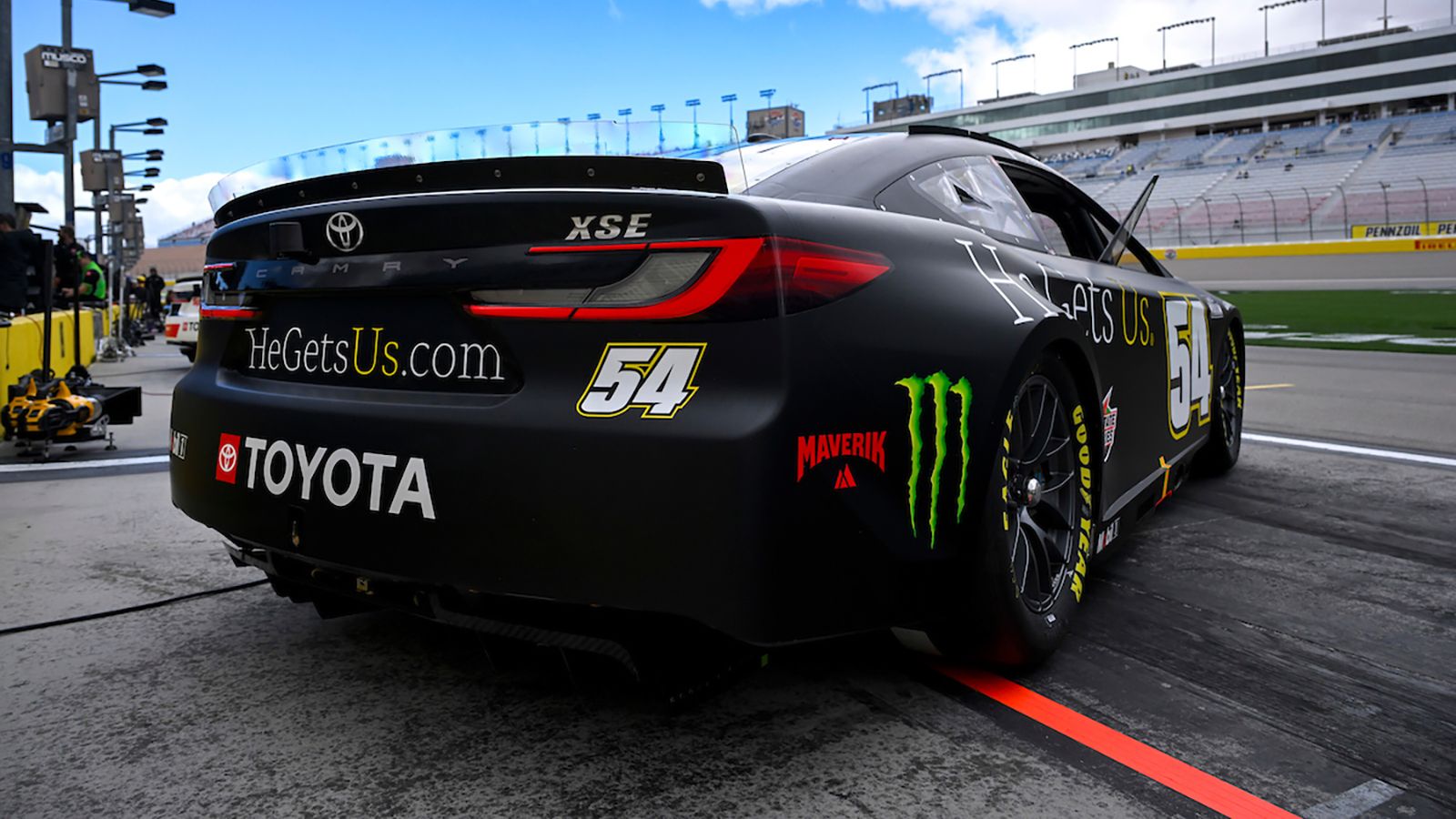 1600x900 No. 54 Joe Gibbs Racing He Gets Us Paint Scheme