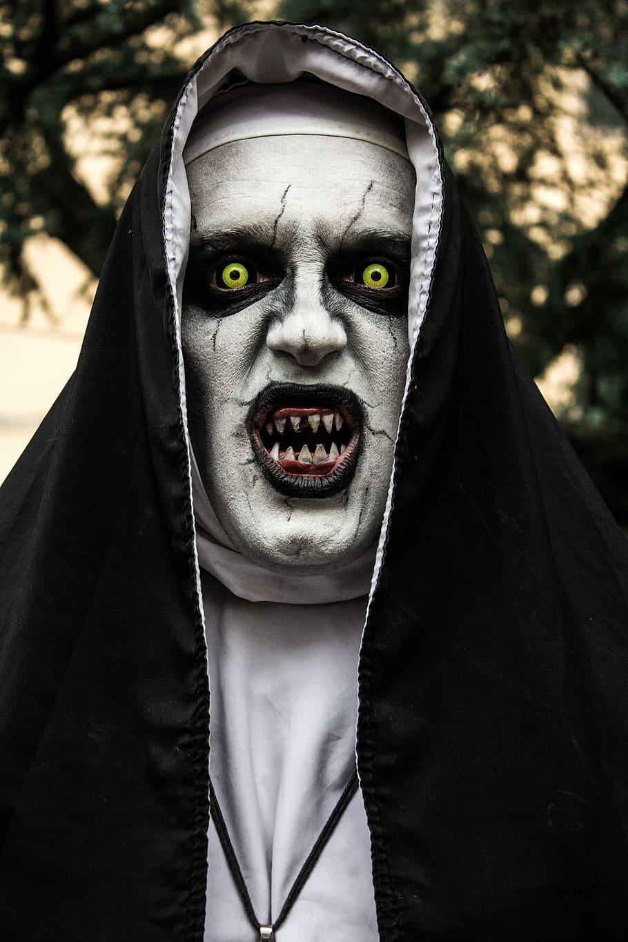 910x1365 HD wallpaper: the nun, film, horror, strange, scary, creepy, halloween, terrified